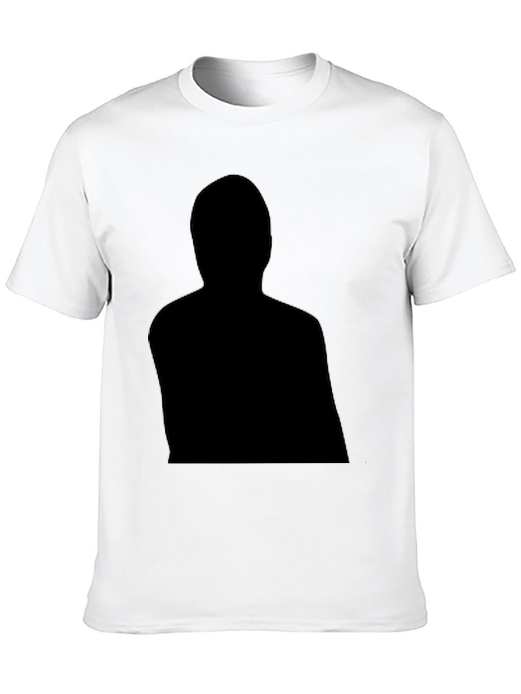 Black Graphic Tee - Mystery Man Silhouette