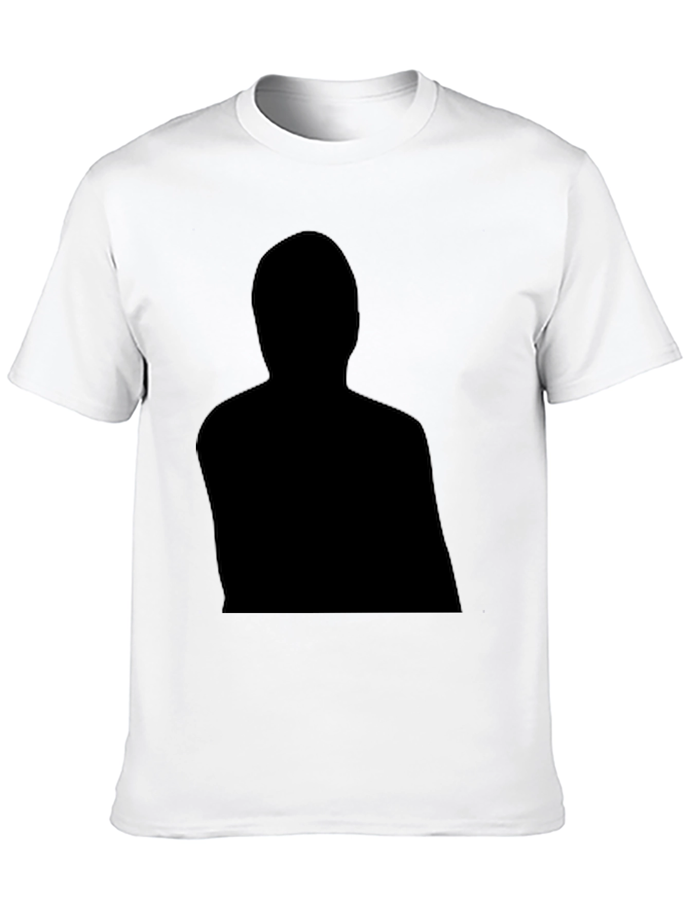Black Graphic Tee - Mystery Man Silhouette