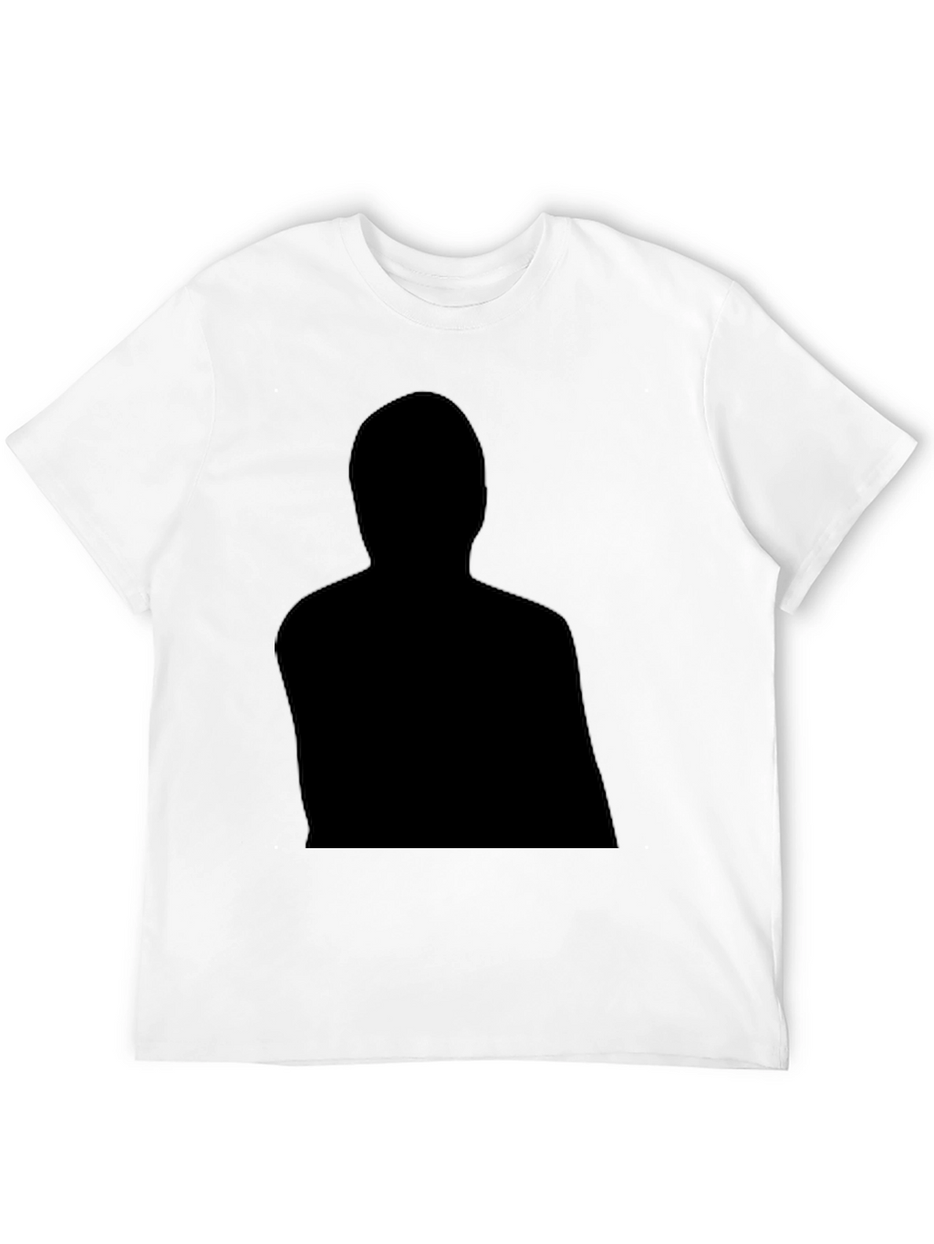 Black Graphic Tee - Mystery Man Silhouette