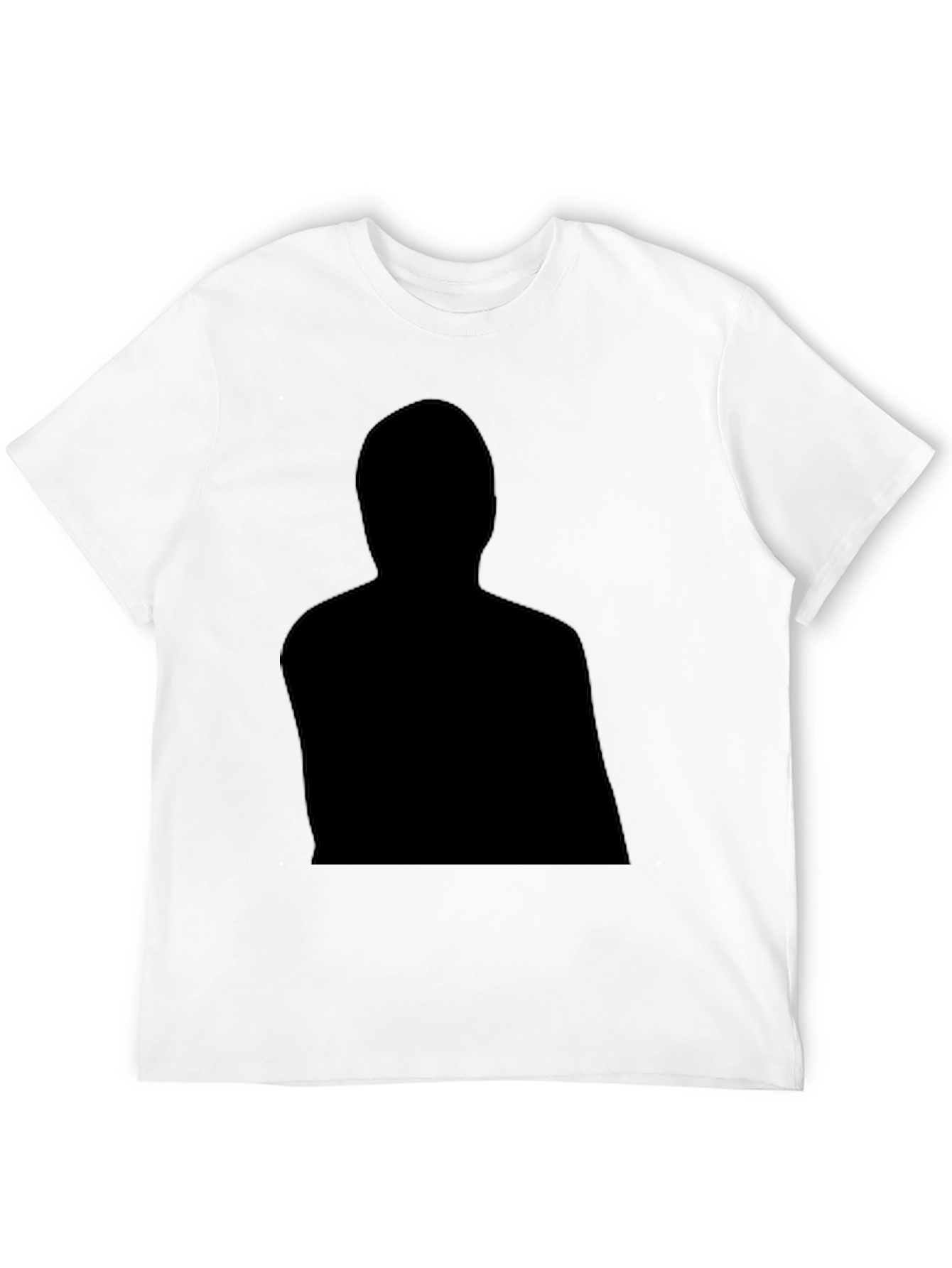 Black Graphic Tee - Mystery Man Silhouette