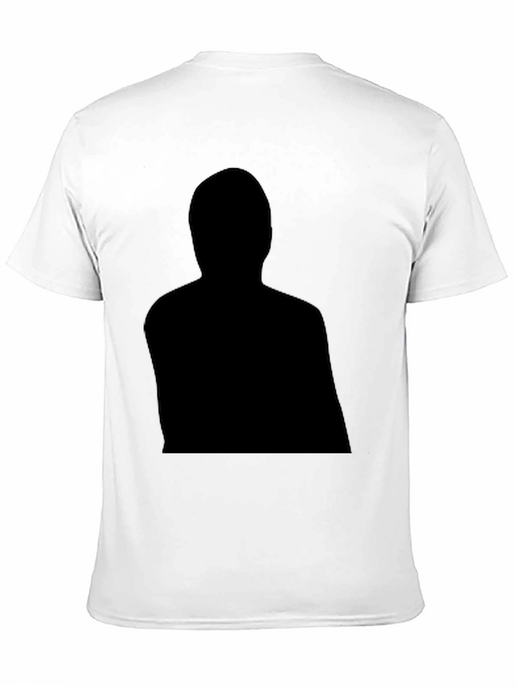Black Graphic Tee - Mystery Man Silhouette