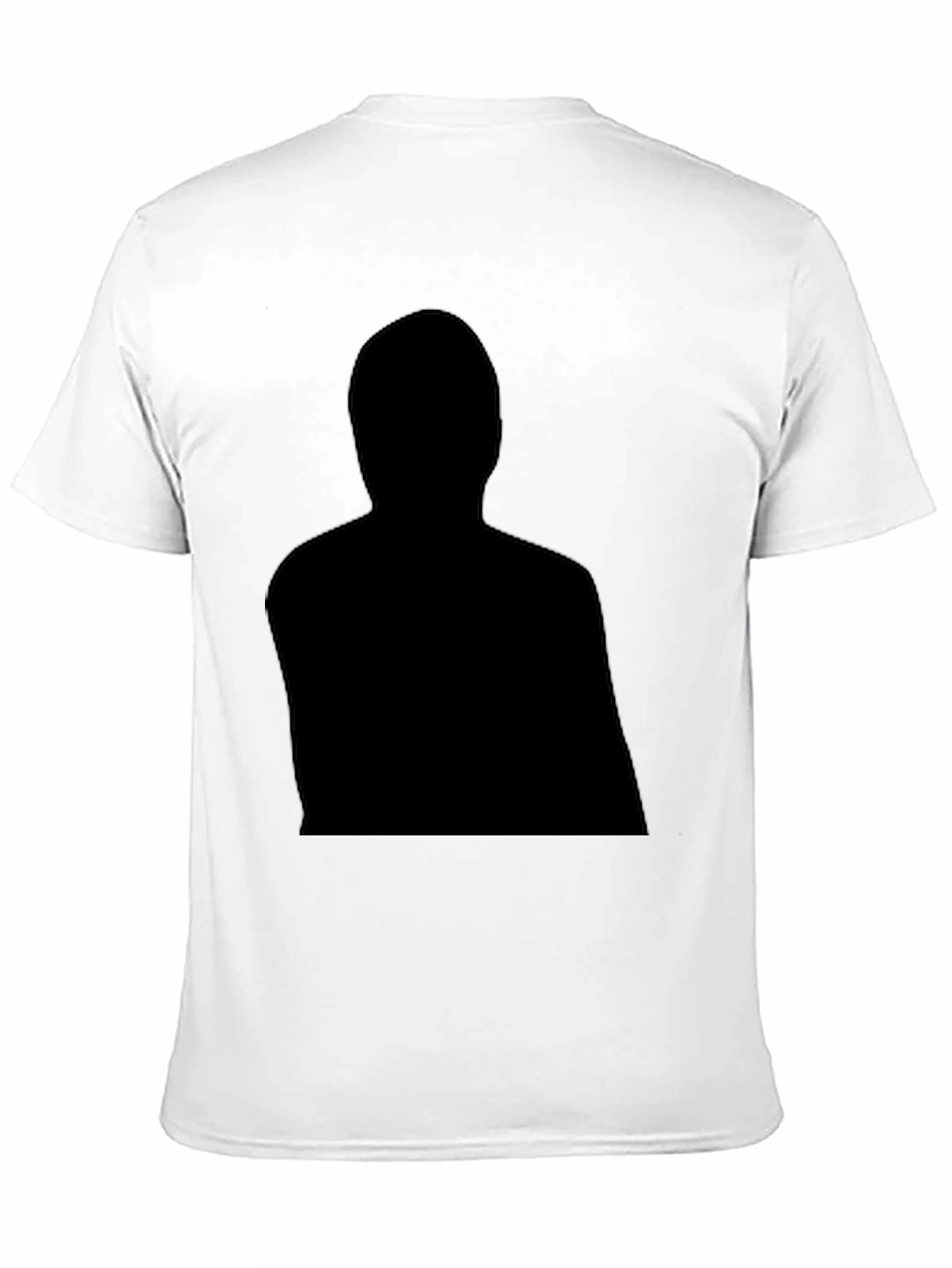 Black Graphic Tee - Mystery Man Silhouette