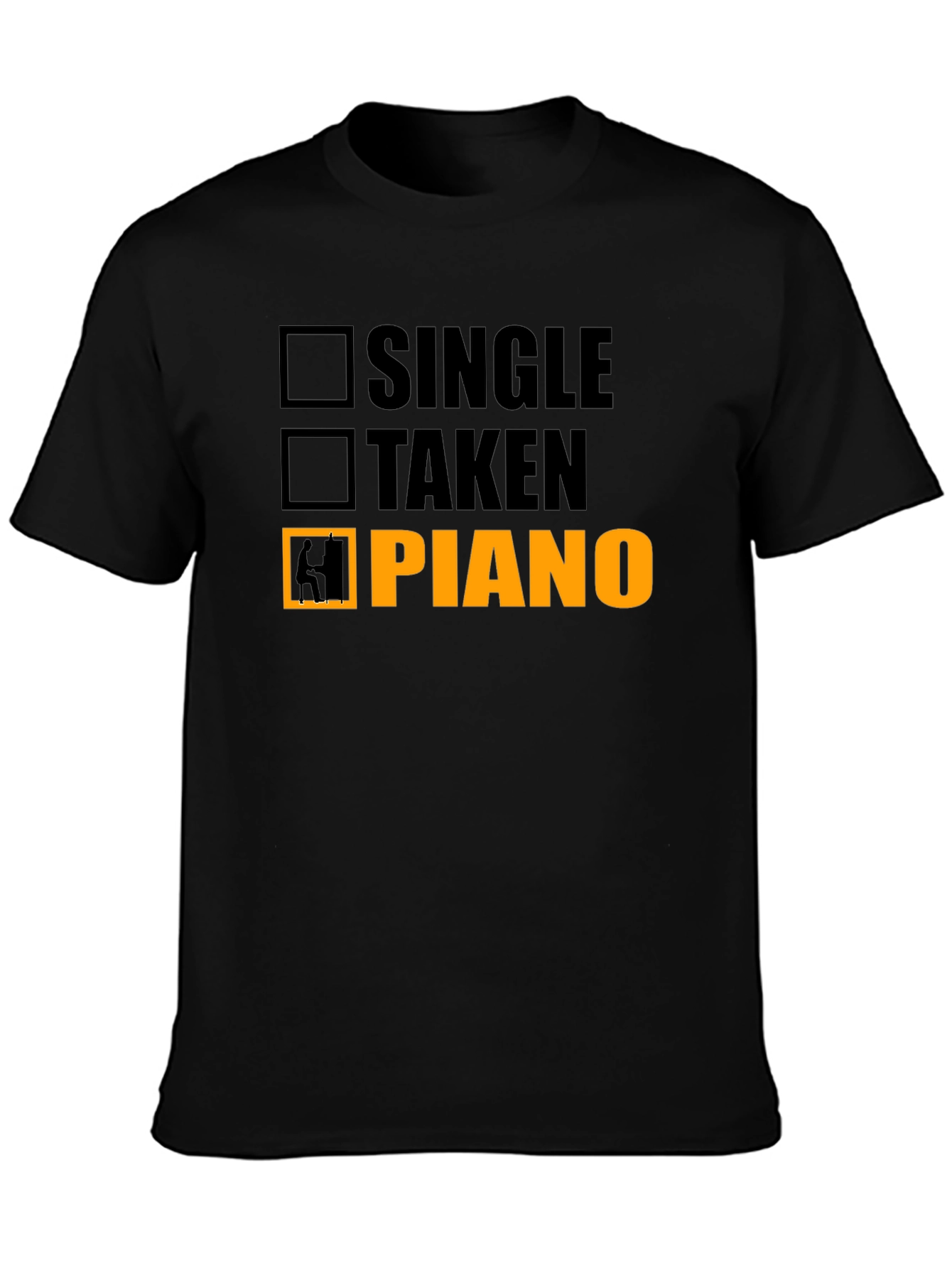 Piano Player T-Shirt - Single Taken Musician Tee