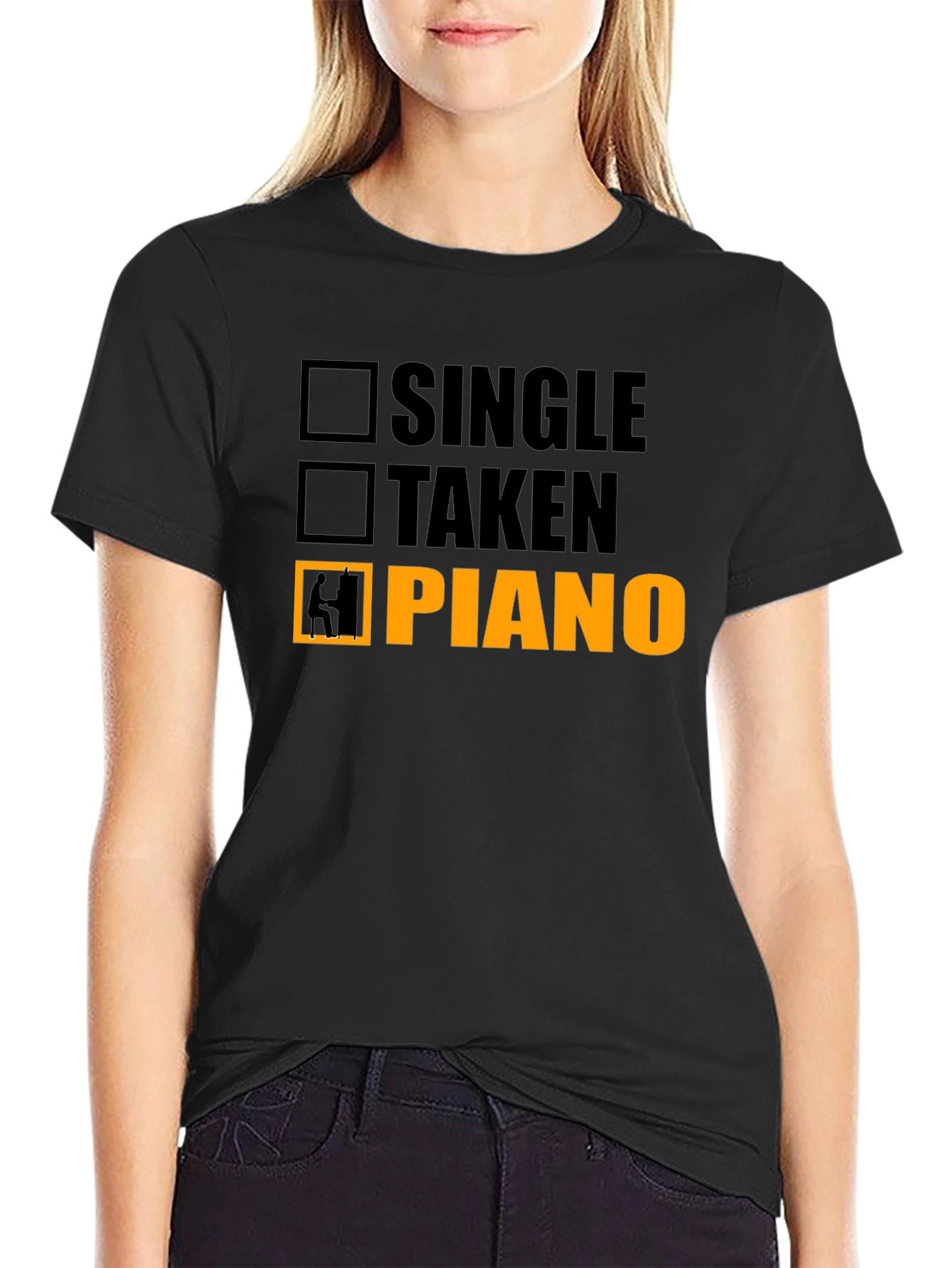 Piano Player T-Shirt - Single Taken Musician Tee
