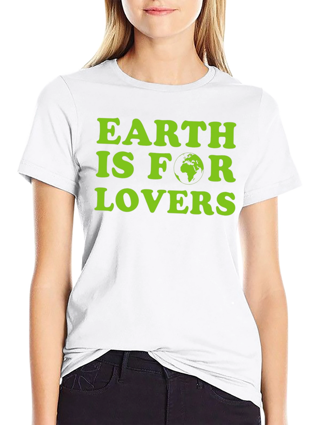 Earth Is For Lovers Graphic Tee - Black