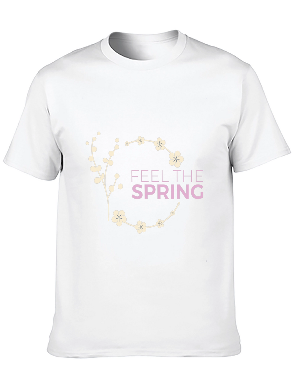 Feel The Spring Black Graphic Tee