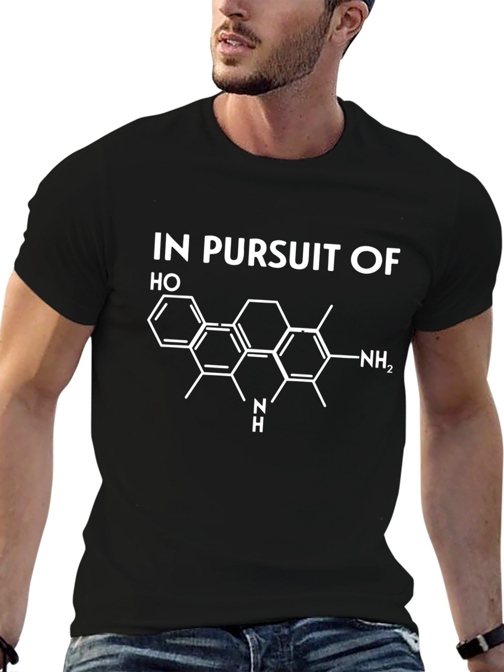 In Pursuit Of Molecule Black T-Shirt