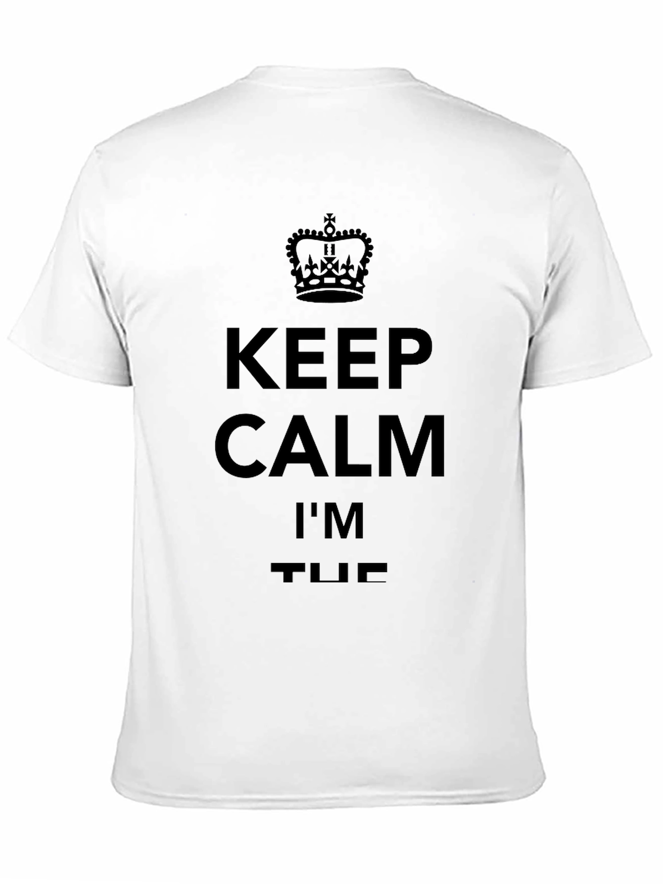 Keep Calm Im the Boss Black Graphic T-Shirt
