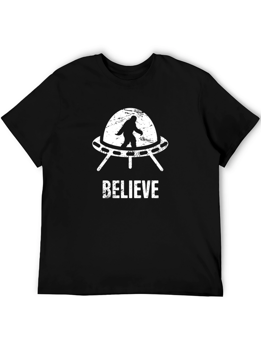 Believe Bigfoot UFO T-Shirt