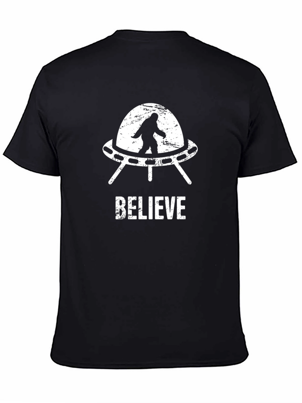 Believe Bigfoot UFO T-Shirt
