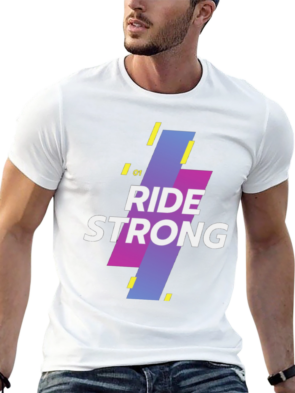 Ride Strong Graphic Tee - Mens Black T-Shirt