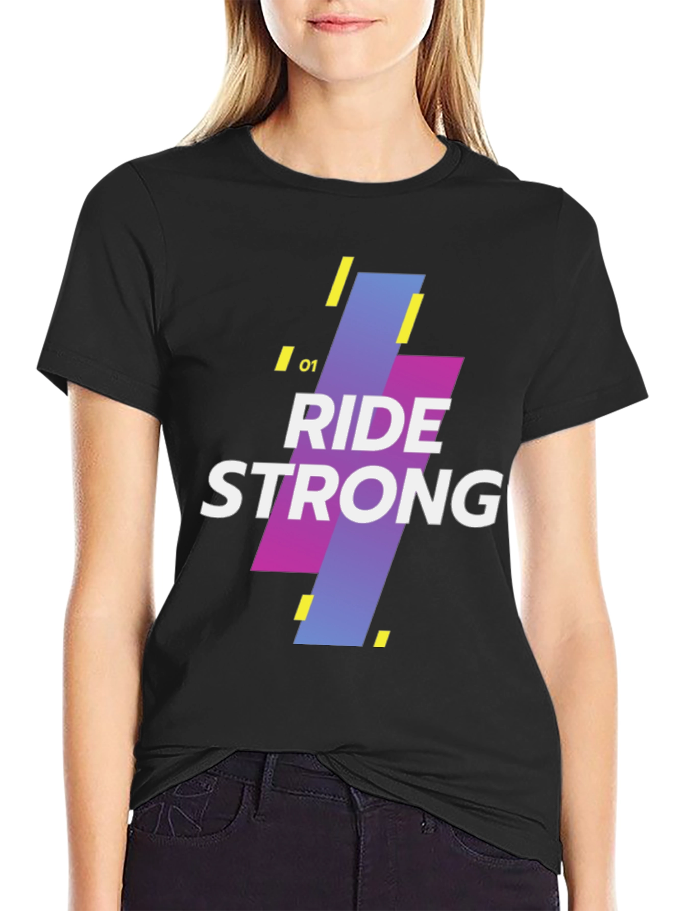 Ride Strong Graphic Tee - Mens Black T-Shirt