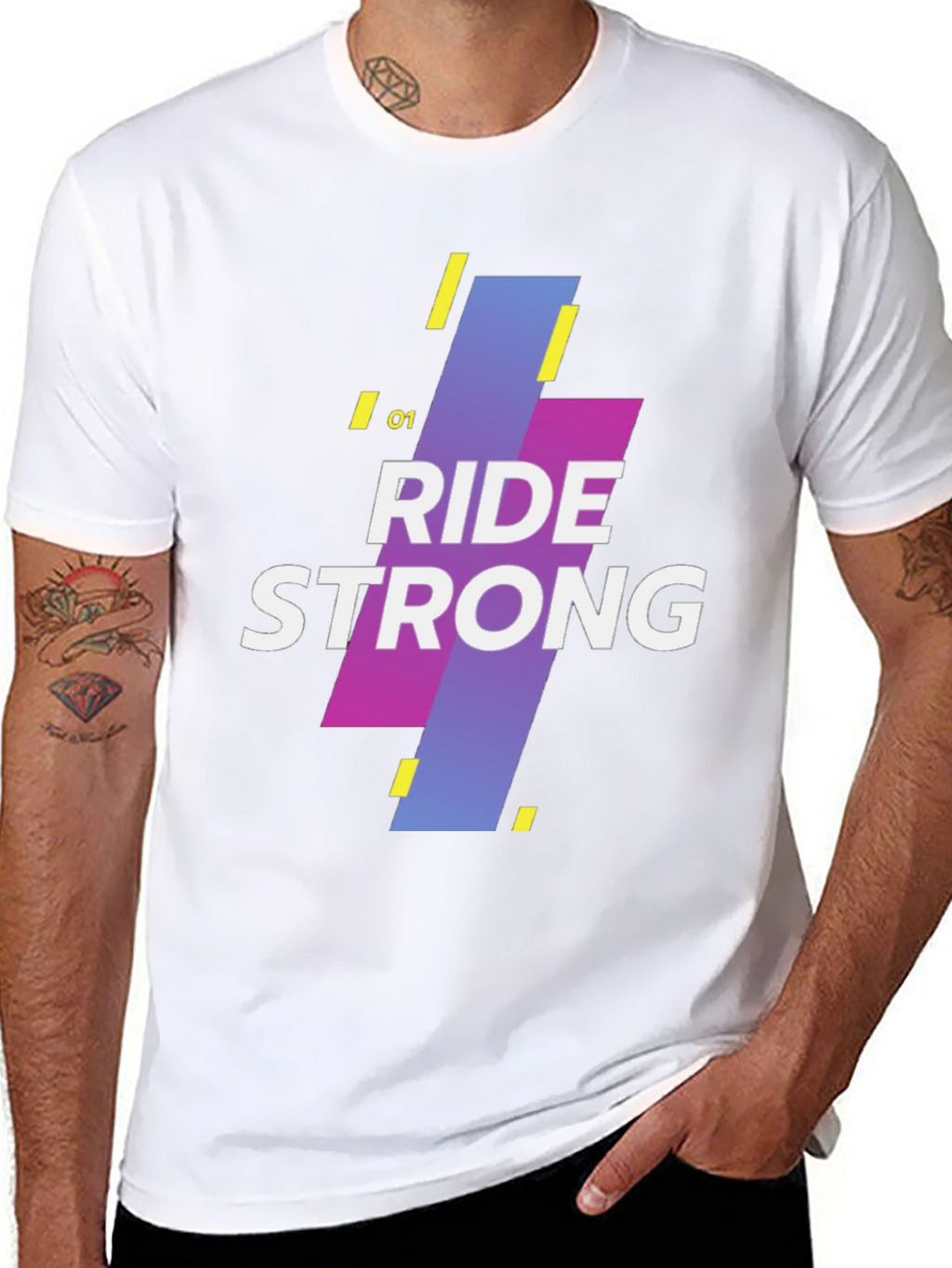 Ride Strong Graphic Tee - Mens Black T-Shirt