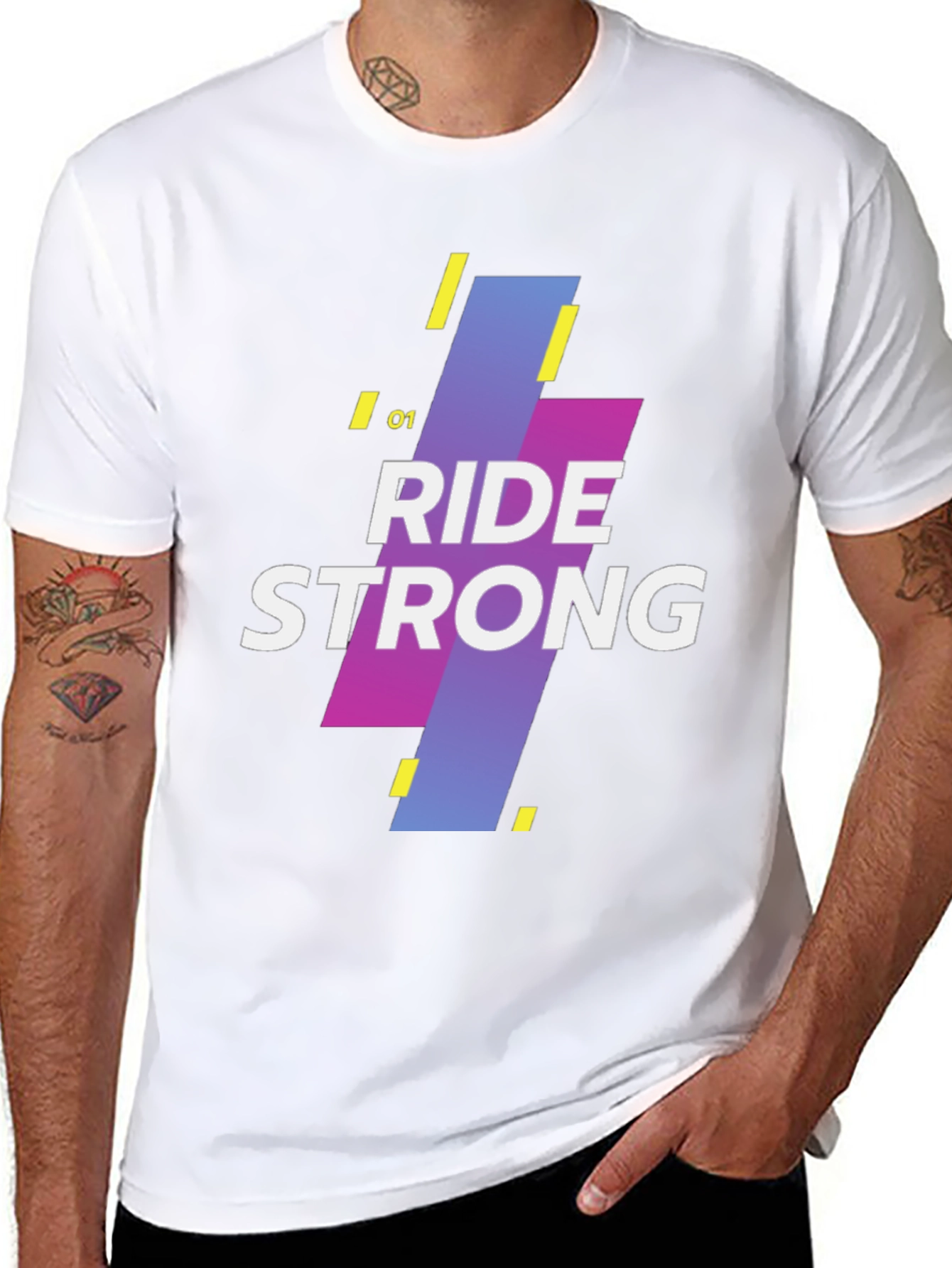 Ride Strong Graphic Tee - Mens Black T-Shirt