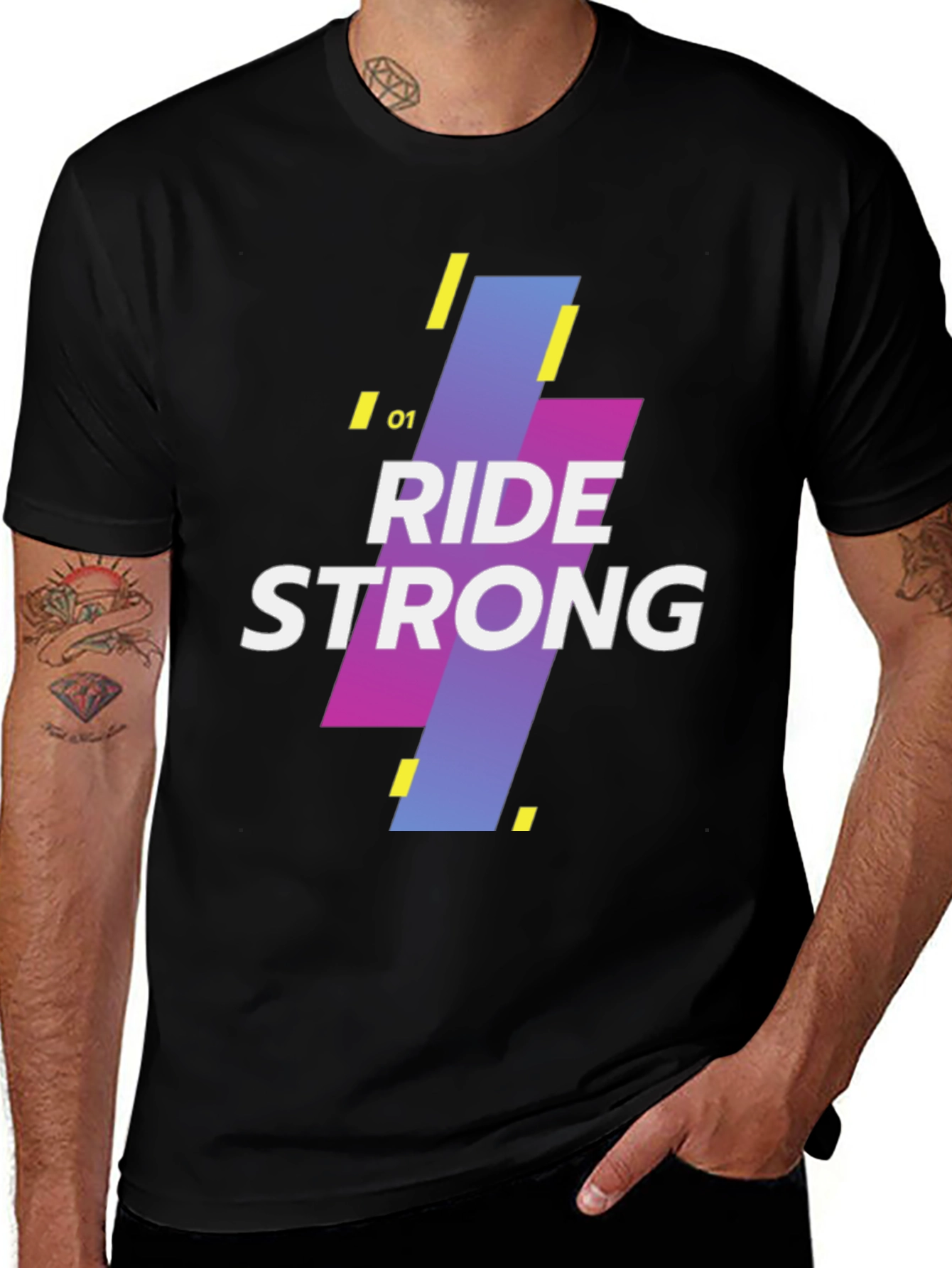 Ride Strong Graphic Tee - Mens Black T-Shirt
