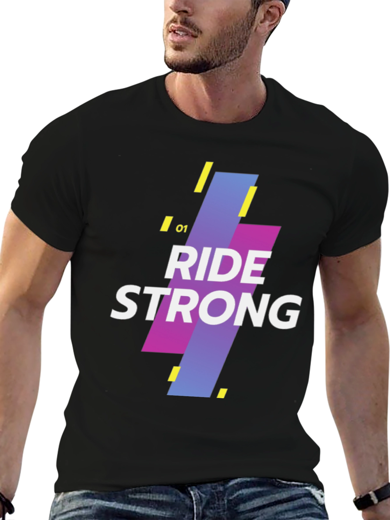 Ride Strong Graphic Tee - Mens Black T-Shirt