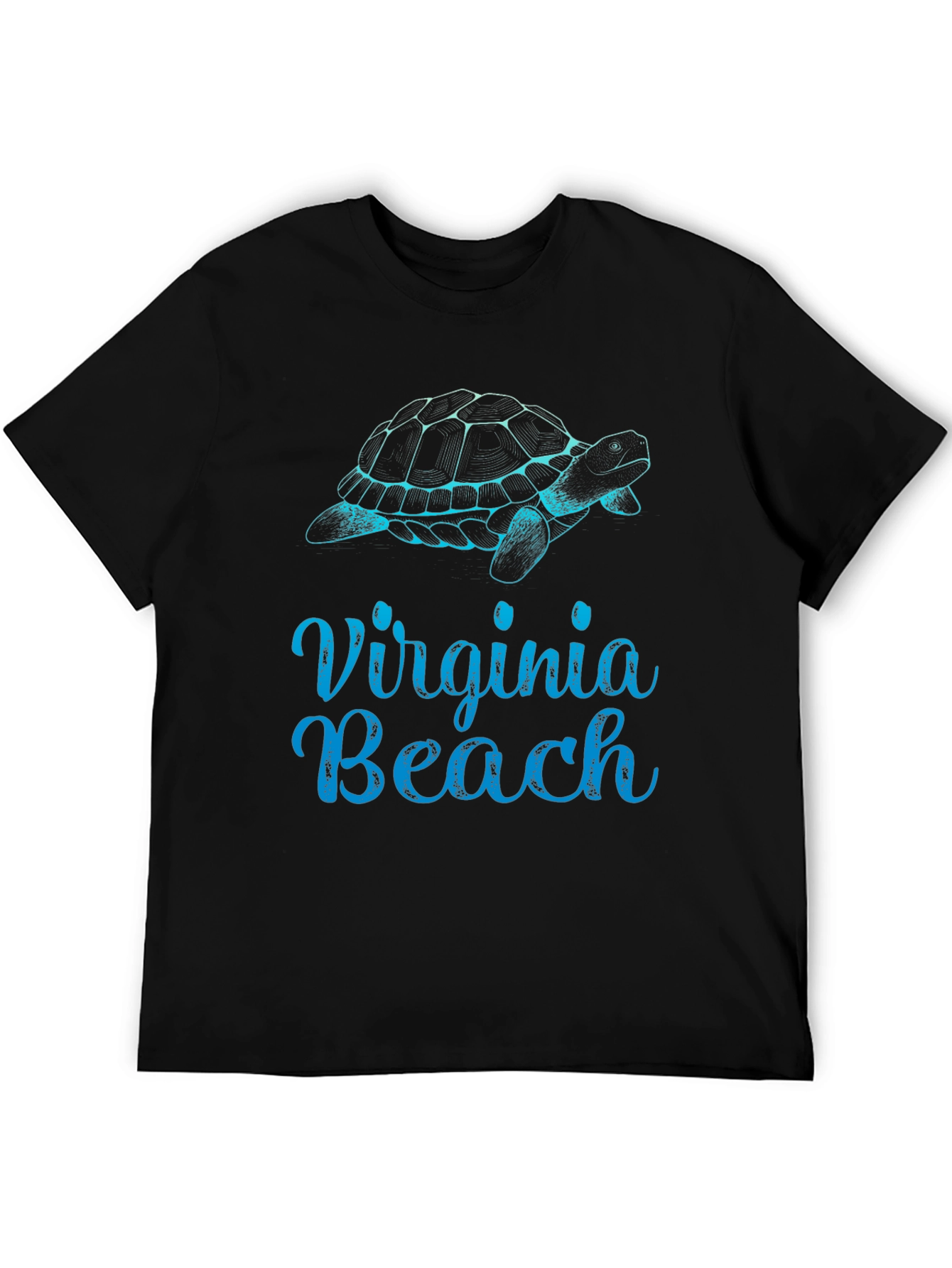 Virginia Beach Turtle Graphic Tee - Black