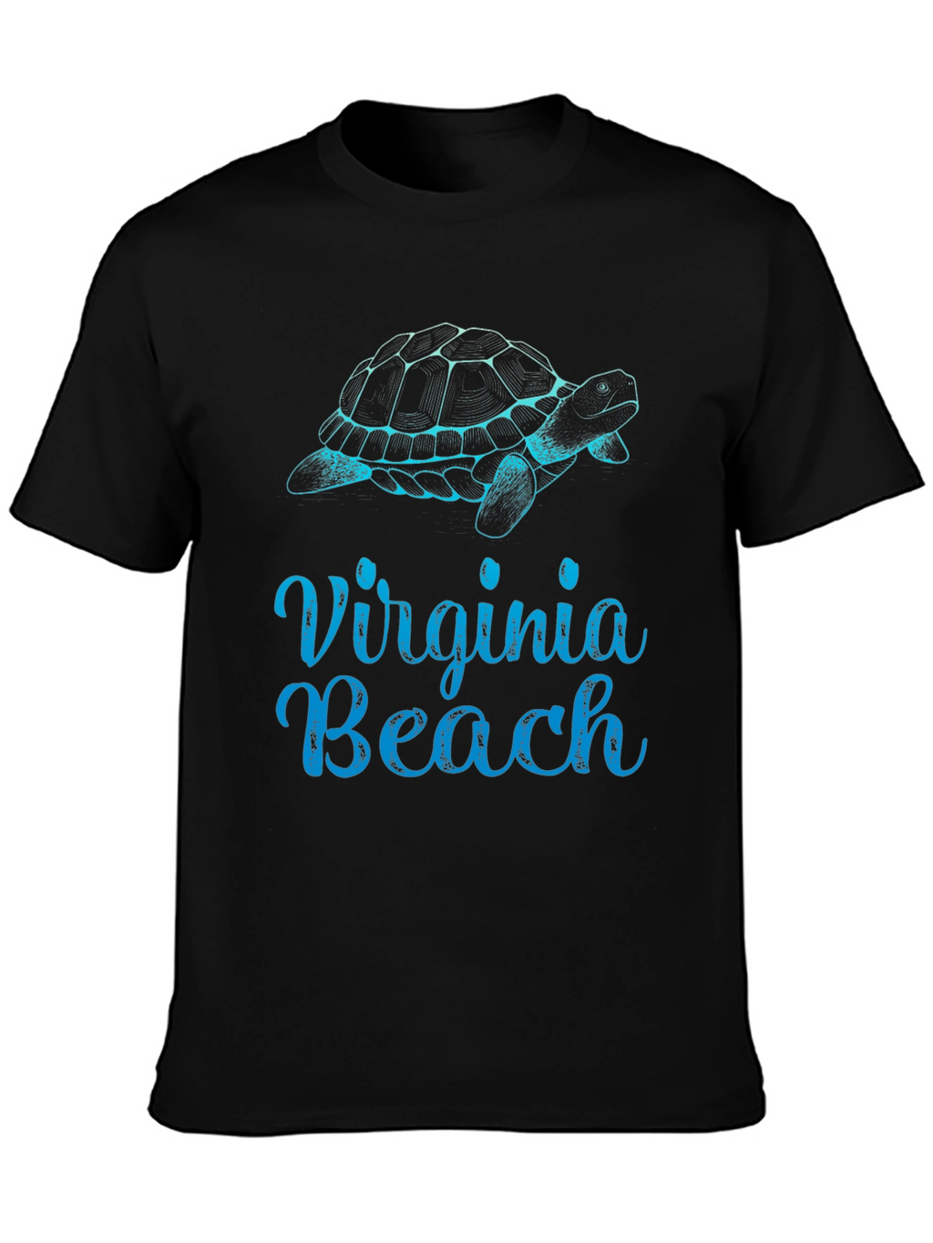 Virginia Beach Turtle Graphic Tee - Black