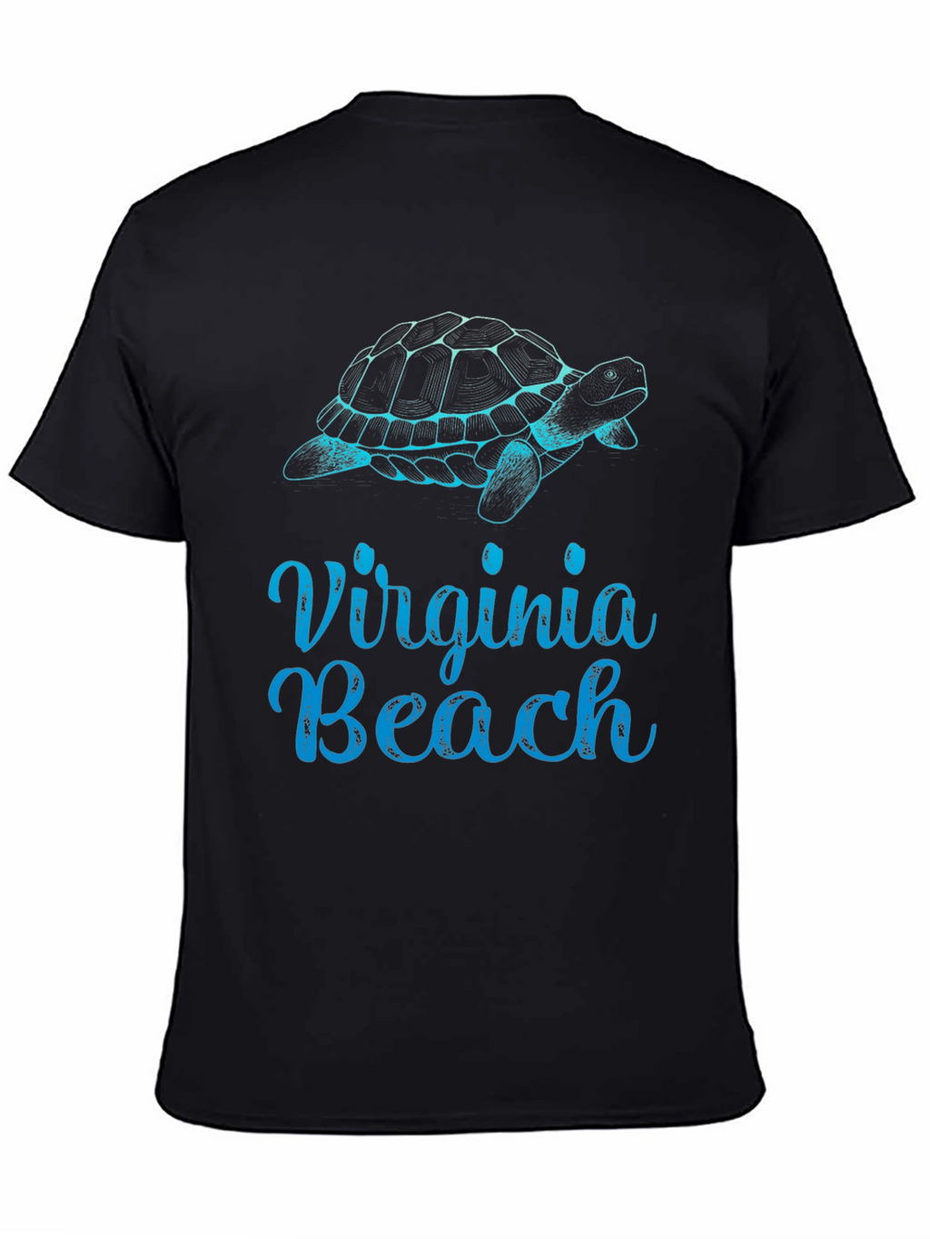 Virginia Beach Turtle Graphic Tee - Black