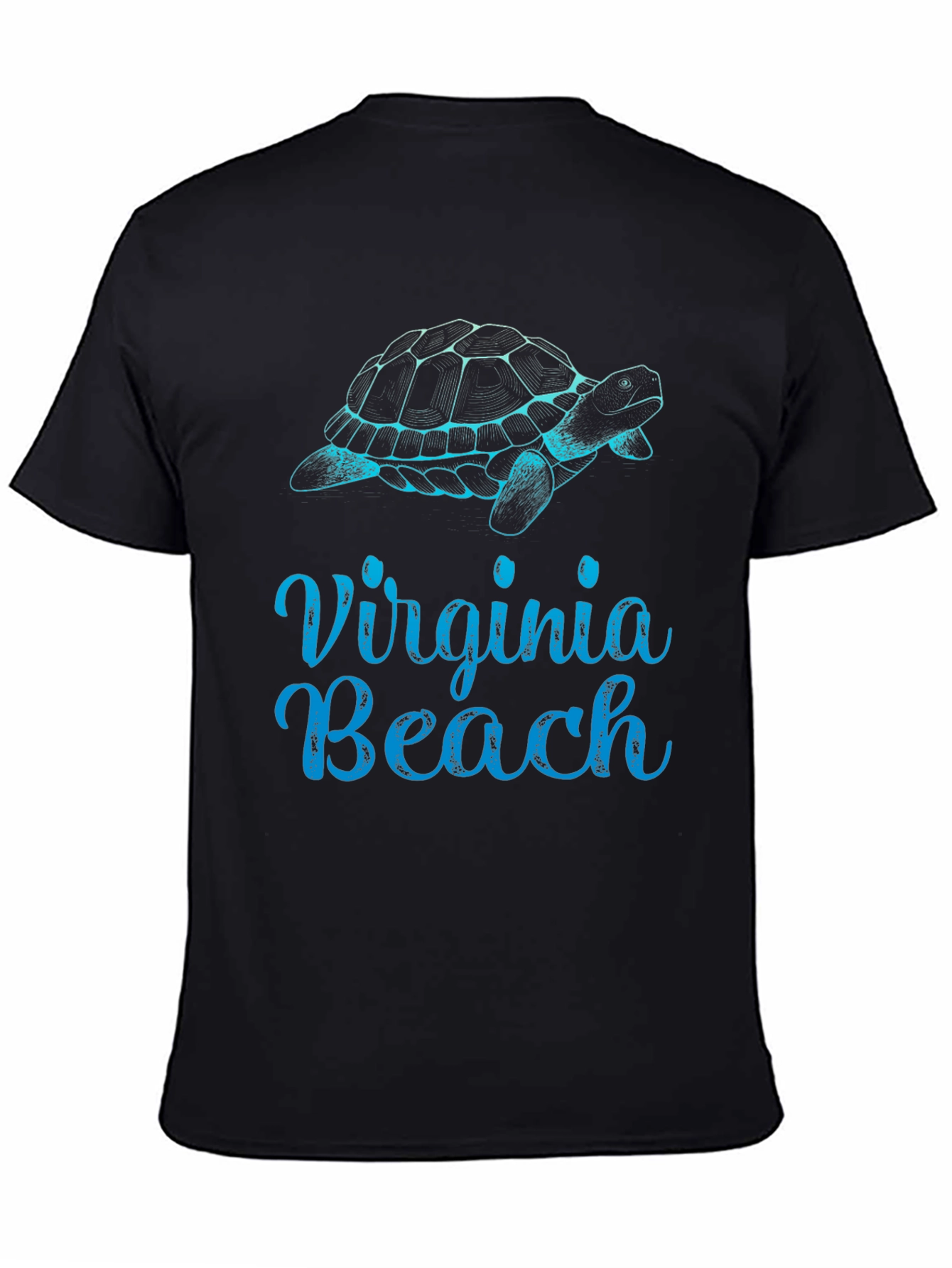 Virginia Beach Turtle Graphic Tee - Black