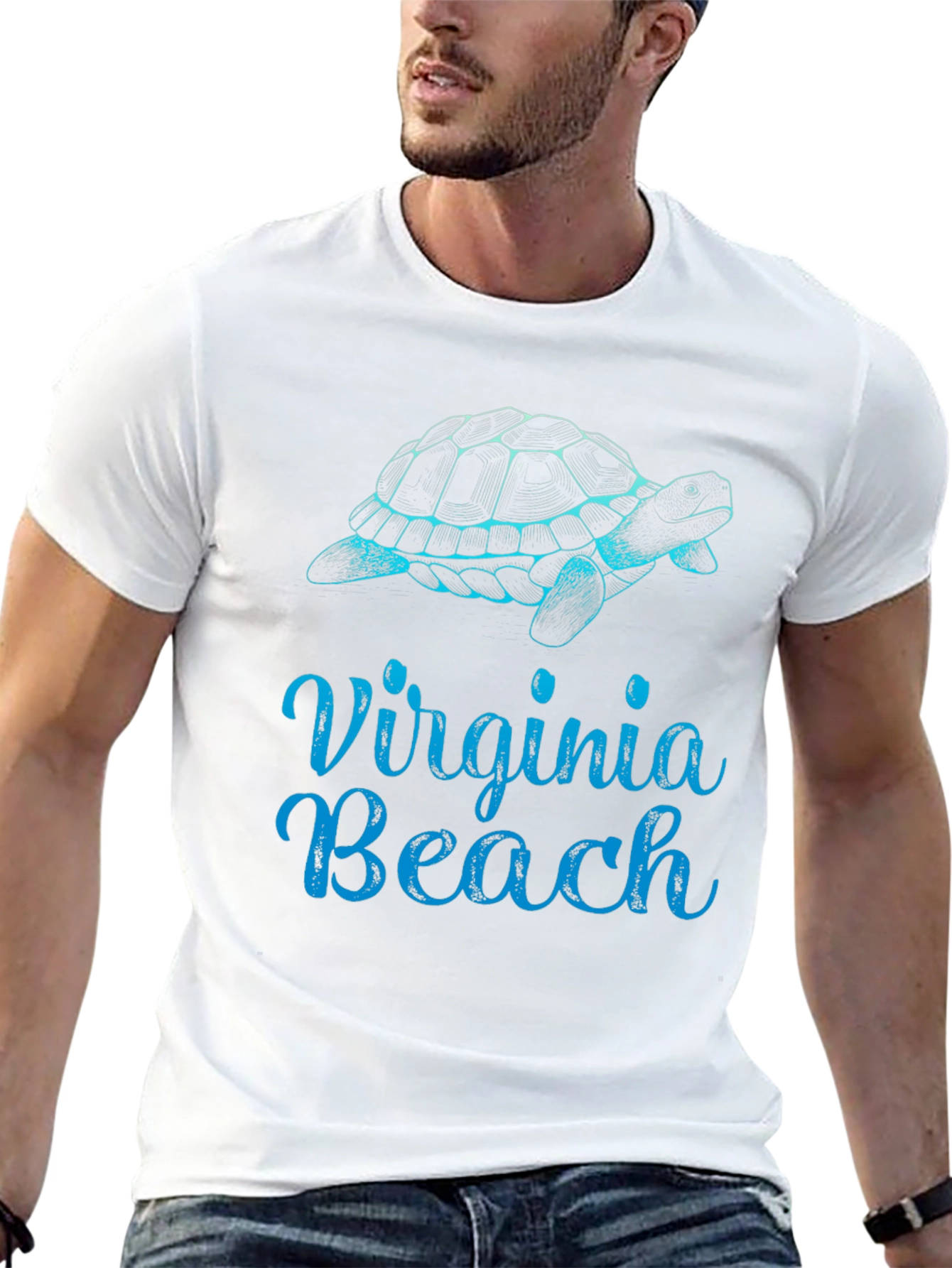 Virginia Beach Turtle Graphic Tee - Black