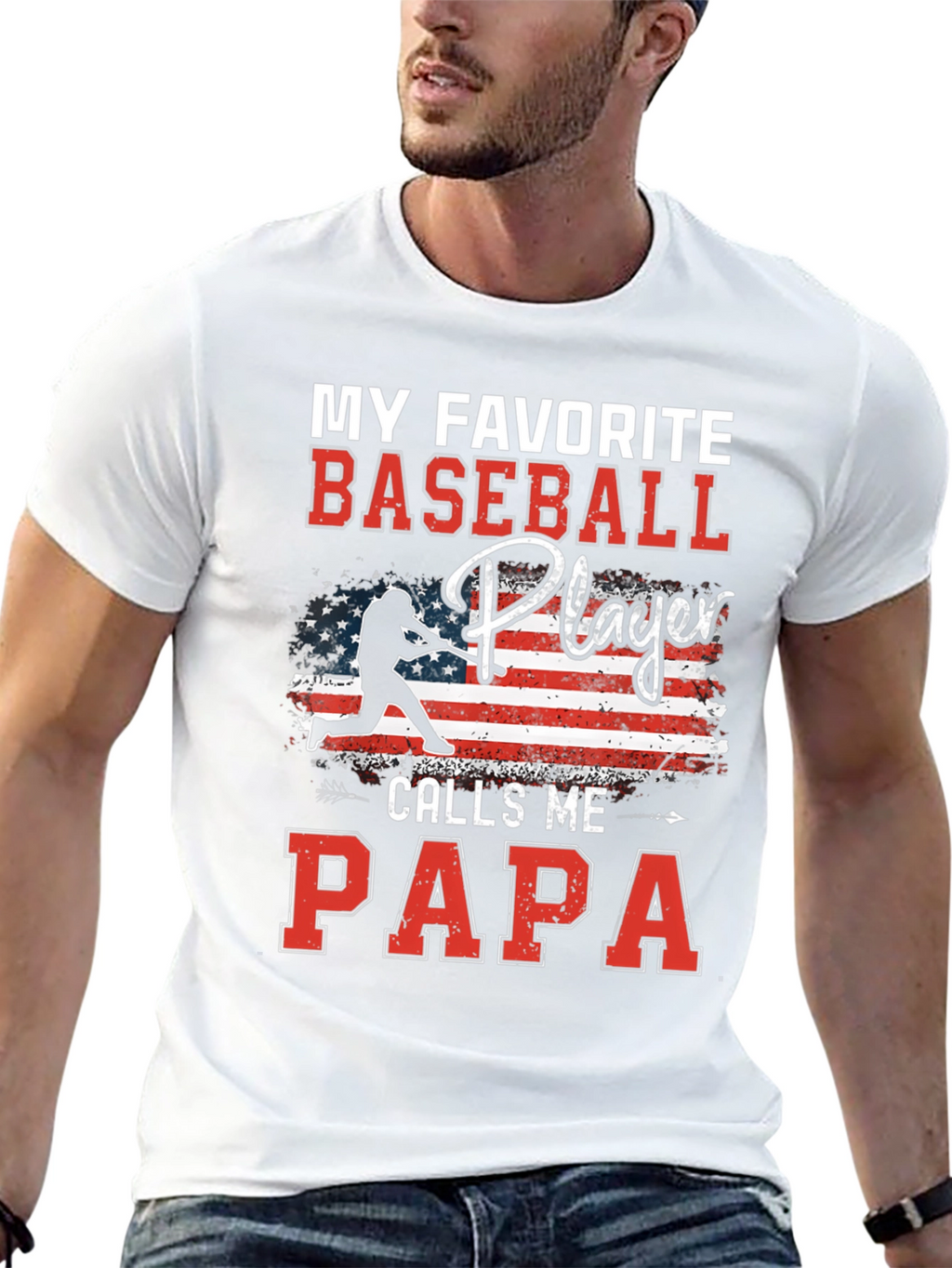 My Favorite Baseball Player Calls Me Papa T-Shirt