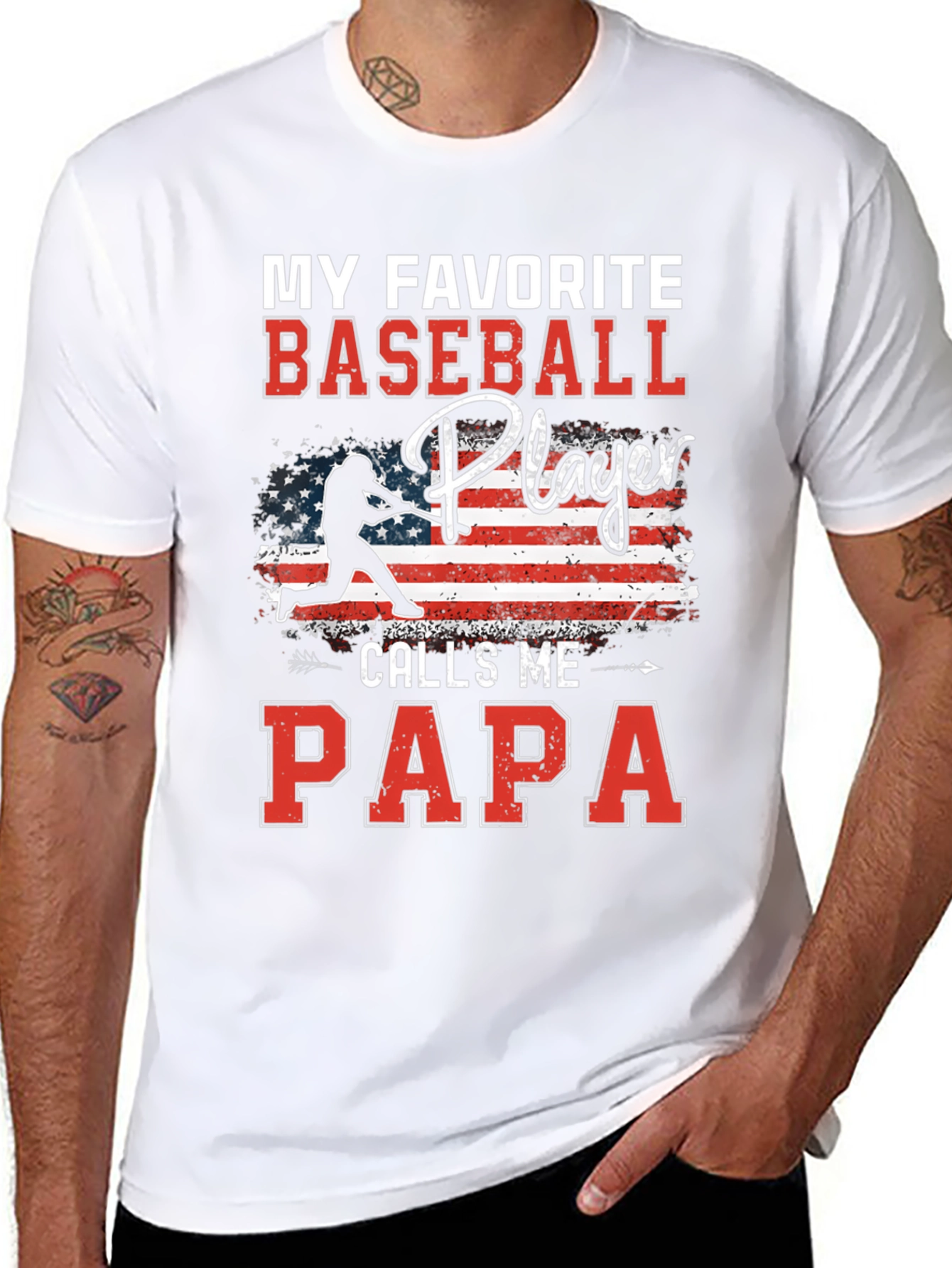 My Favorite Baseball Player Calls Me Papa T-Shirt