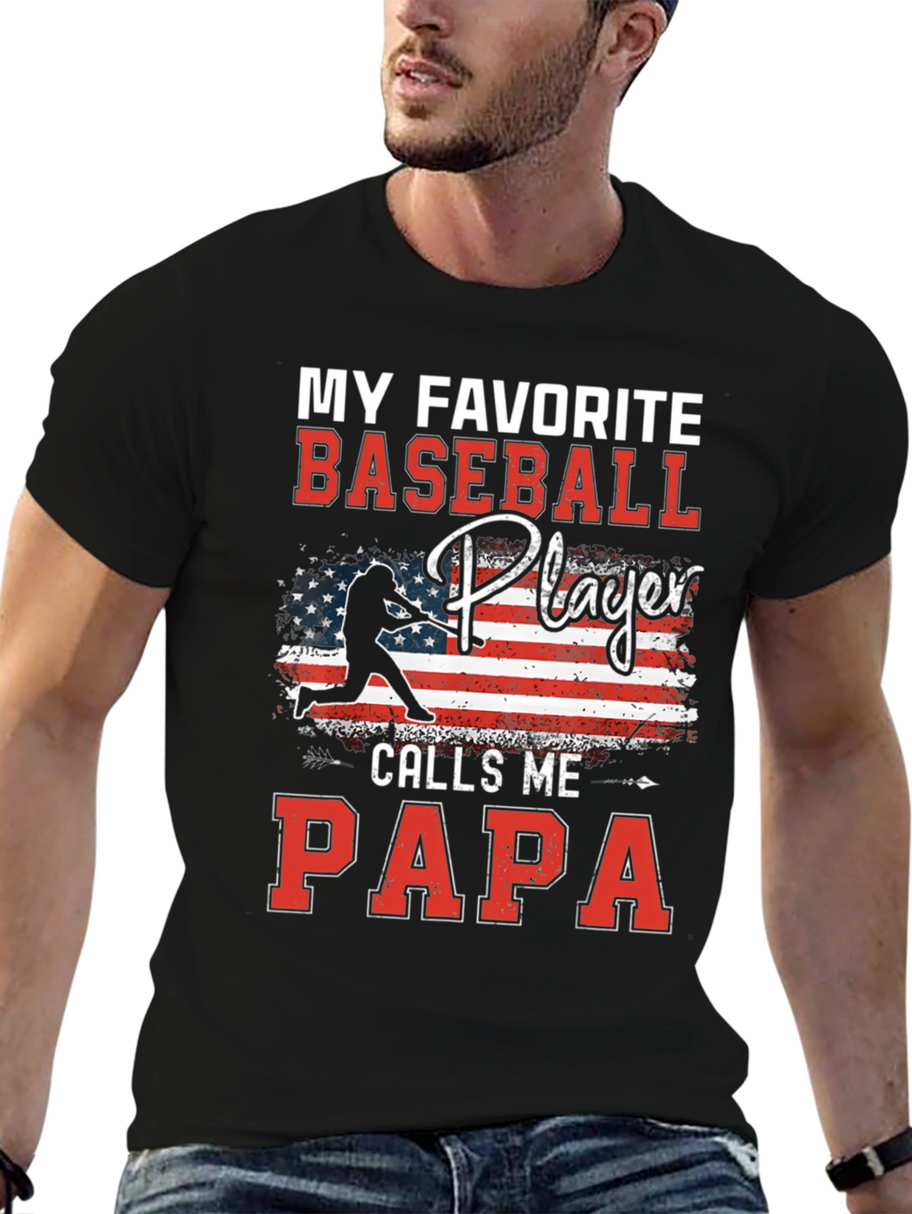 My Favorite Baseball Player Calls Me Papa T-Shirt