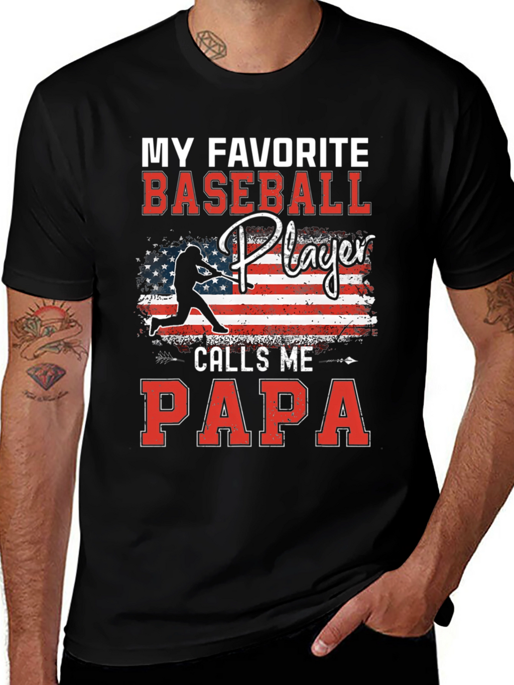 My Favorite Baseball Player Calls Me Papa T-Shirt