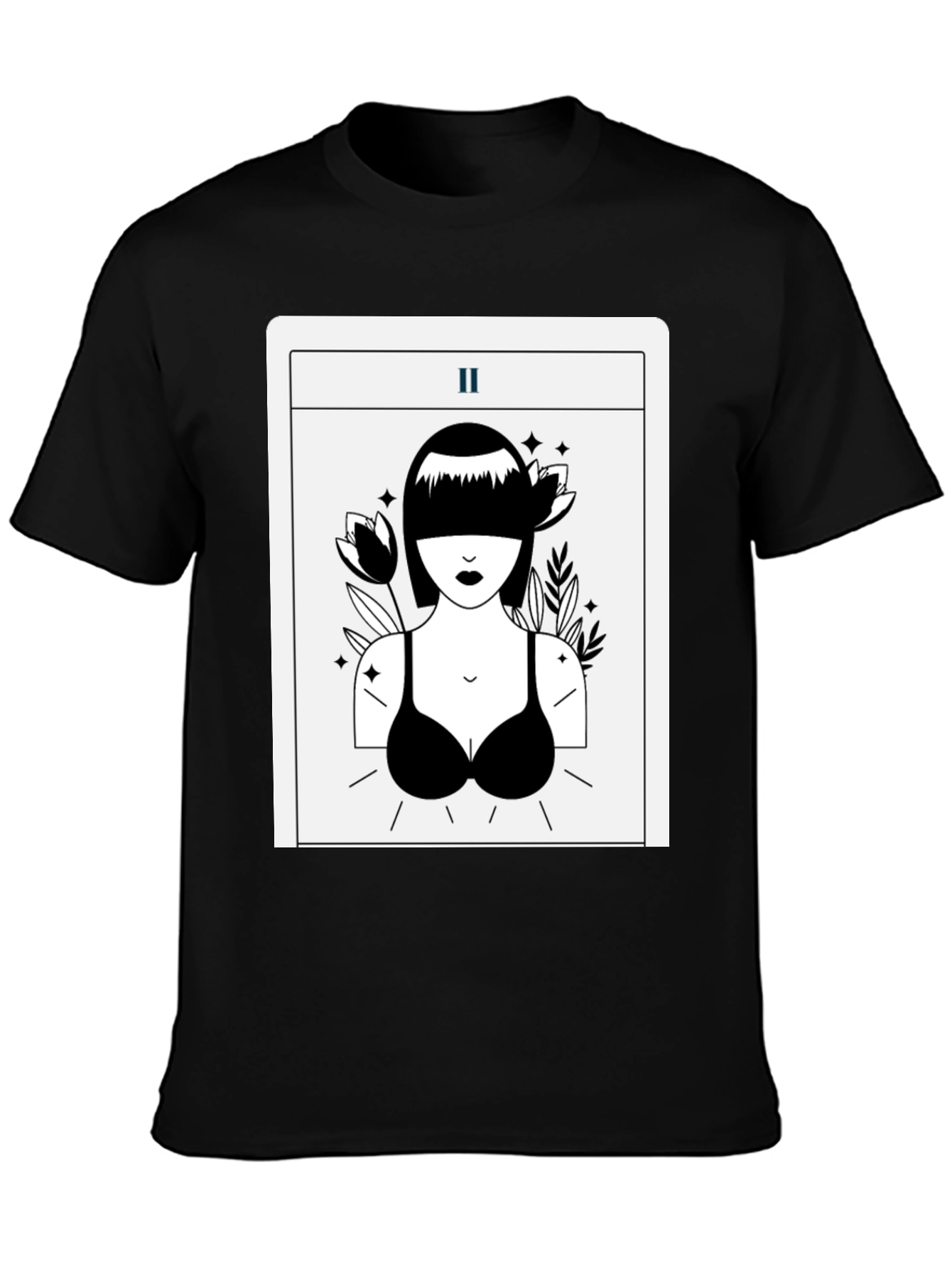 Tarot Card Graphic Tee - The High Priestess Unisex T-Shirt