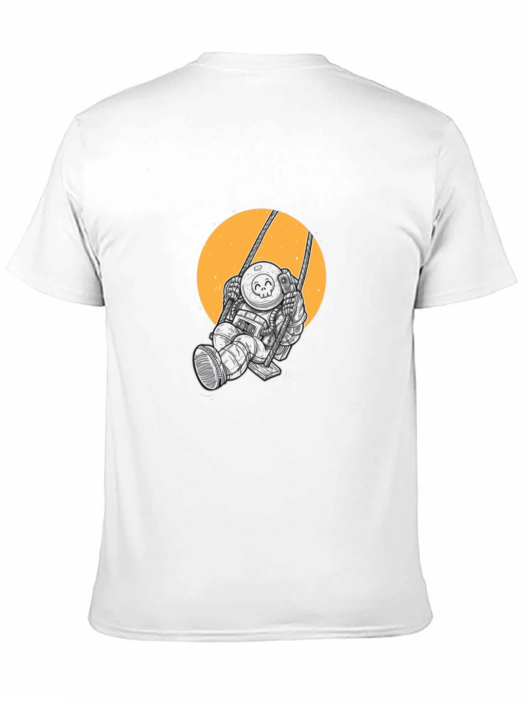 Astronaut on Swing Graphic Tee - Black