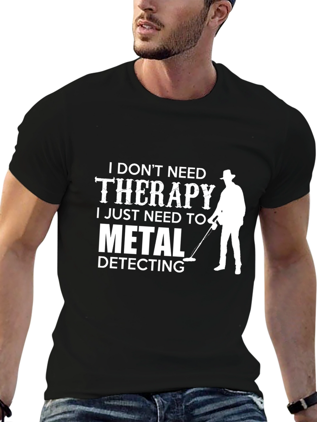Metal Detecting Therapy T-Shirt Hobbyist Gift