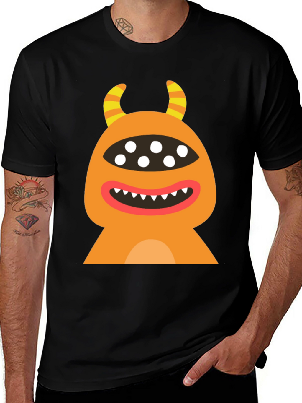 Monster Graphic Tee - Funky & Bold Design