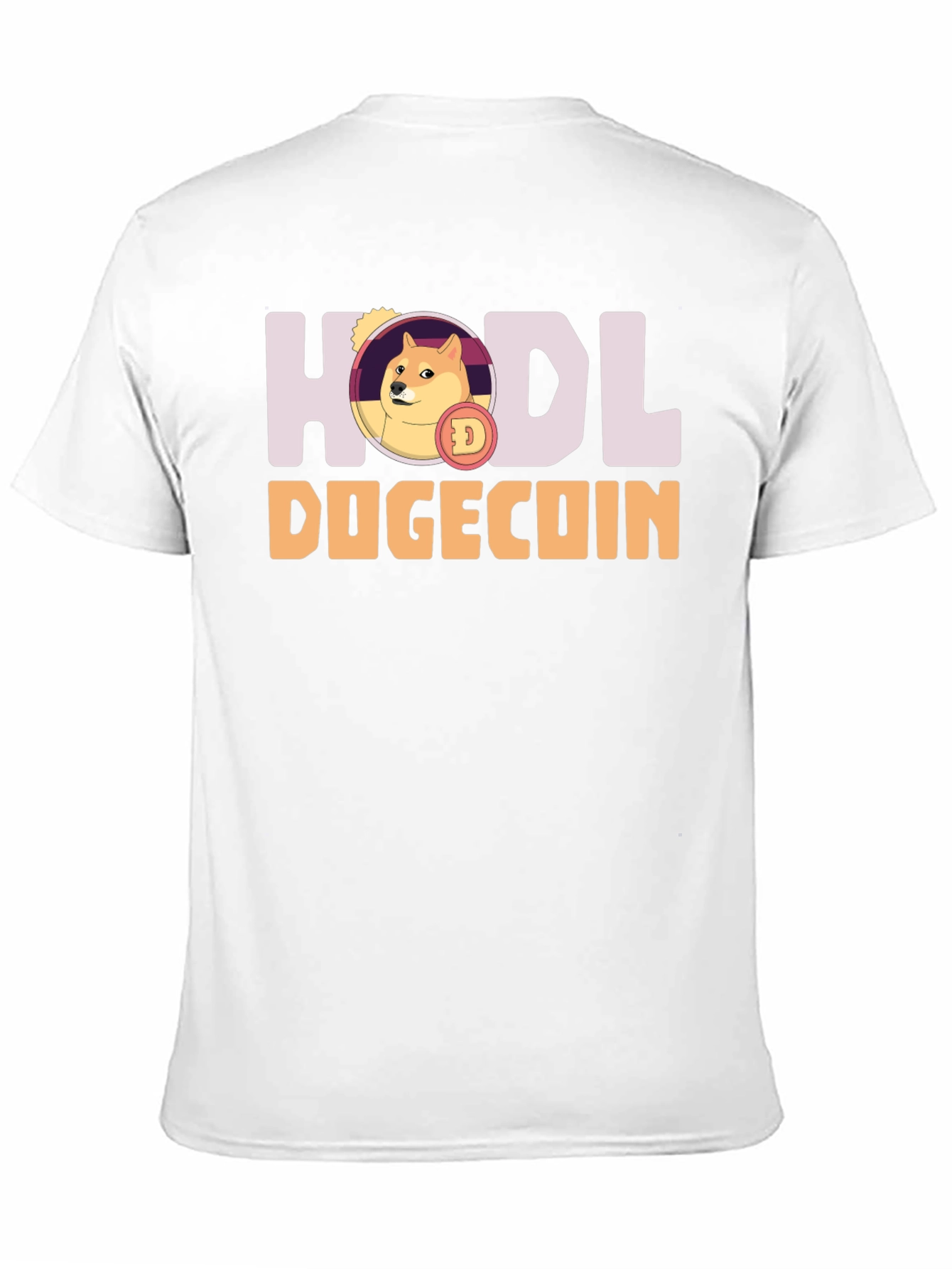 HODL Dogecoin Black T-Shirt - Crypto Meme Tee