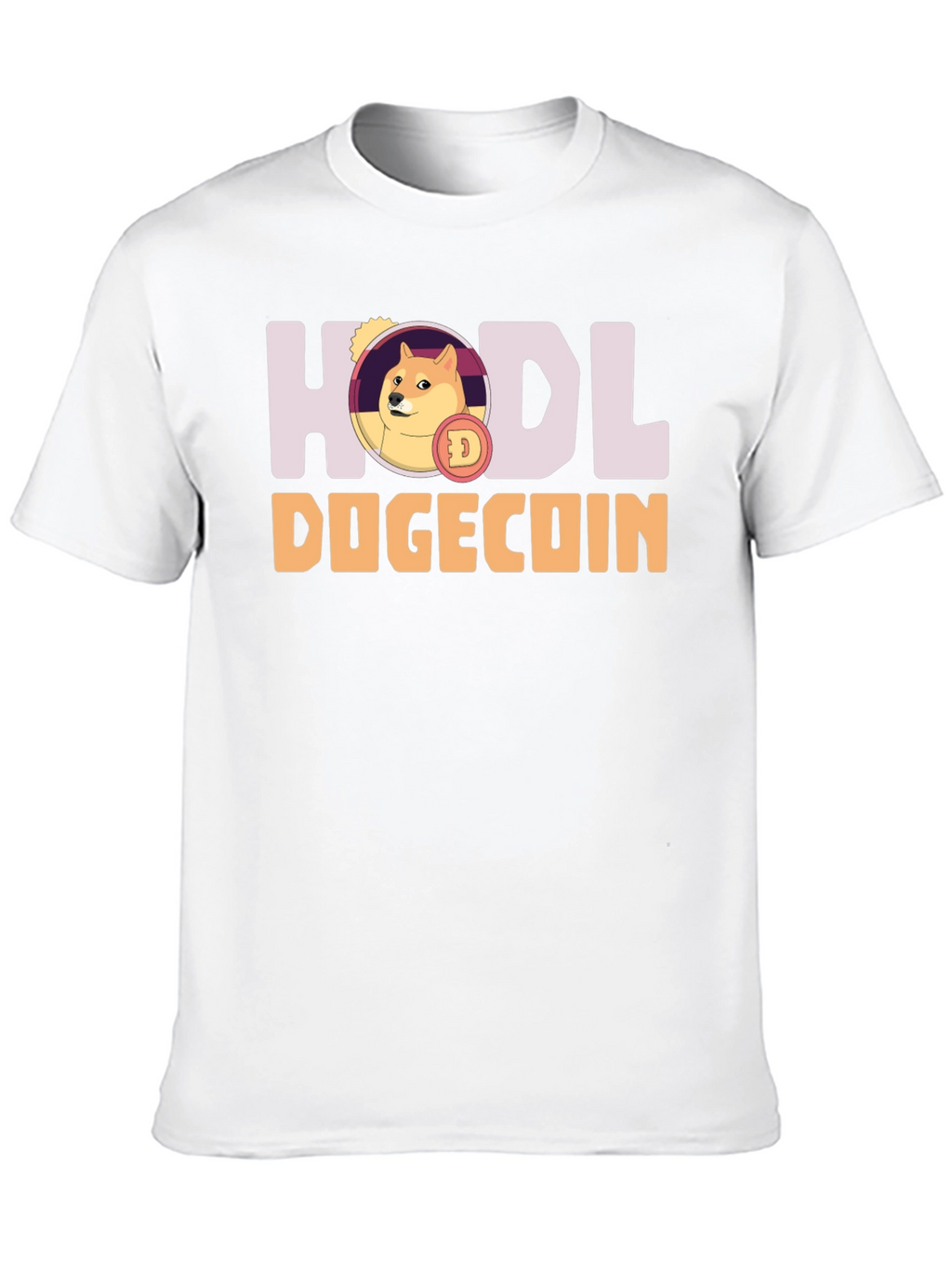 HODL Dogecoin Black T-Shirt - Crypto Meme Tee