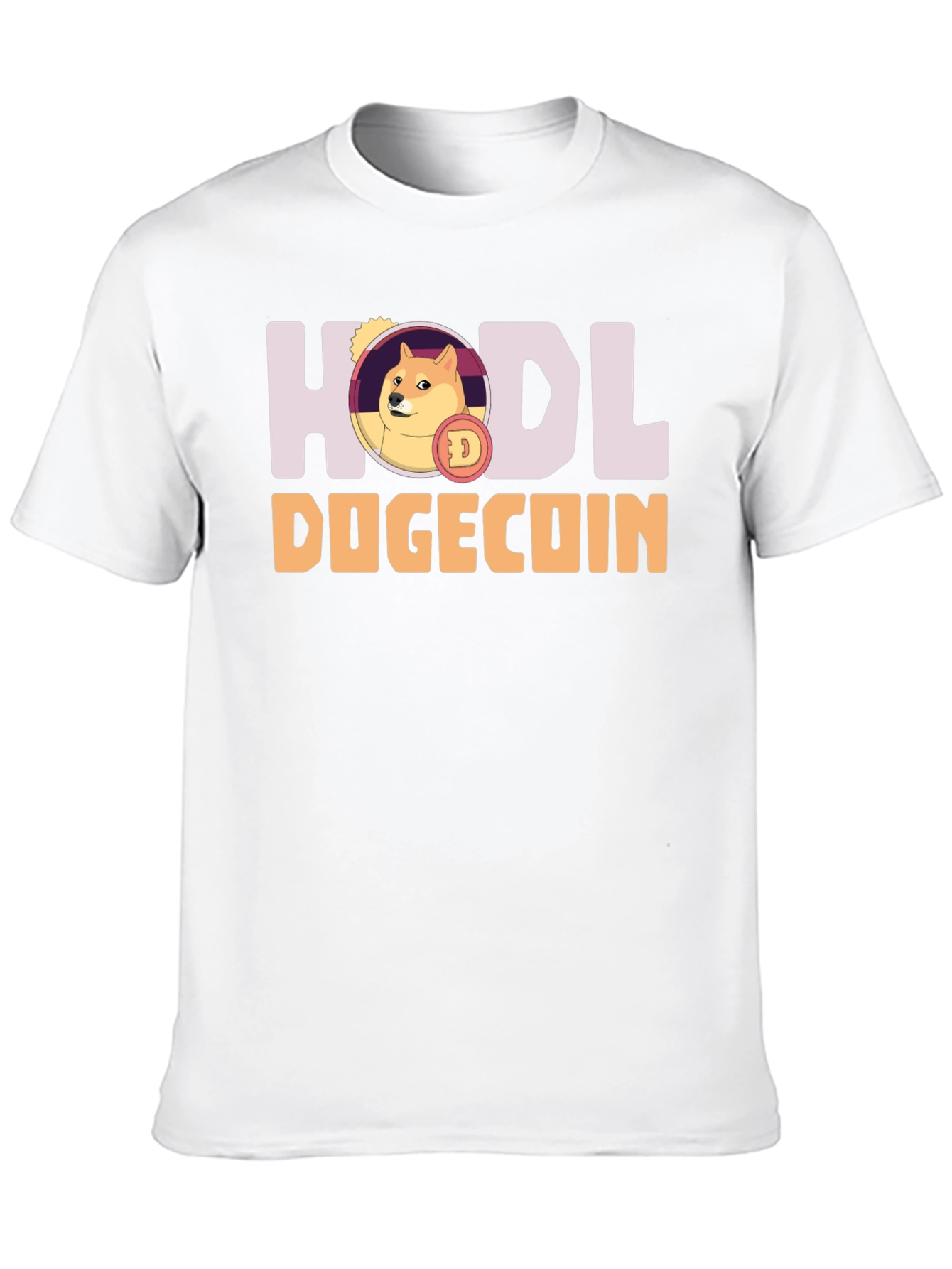 HODL Dogecoin Black T-Shirt - Crypto Meme Tee