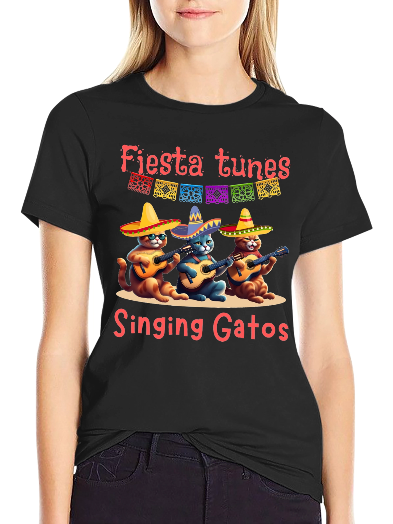 Fiesta Tunes Singing Gatos T-Shirt