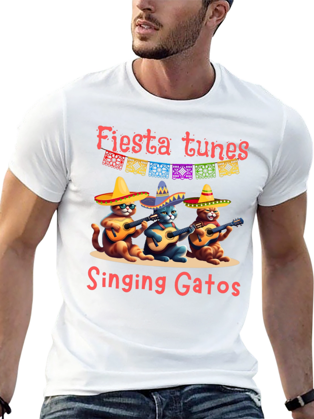 Fiesta Tunes Singing Gatos T-Shirt