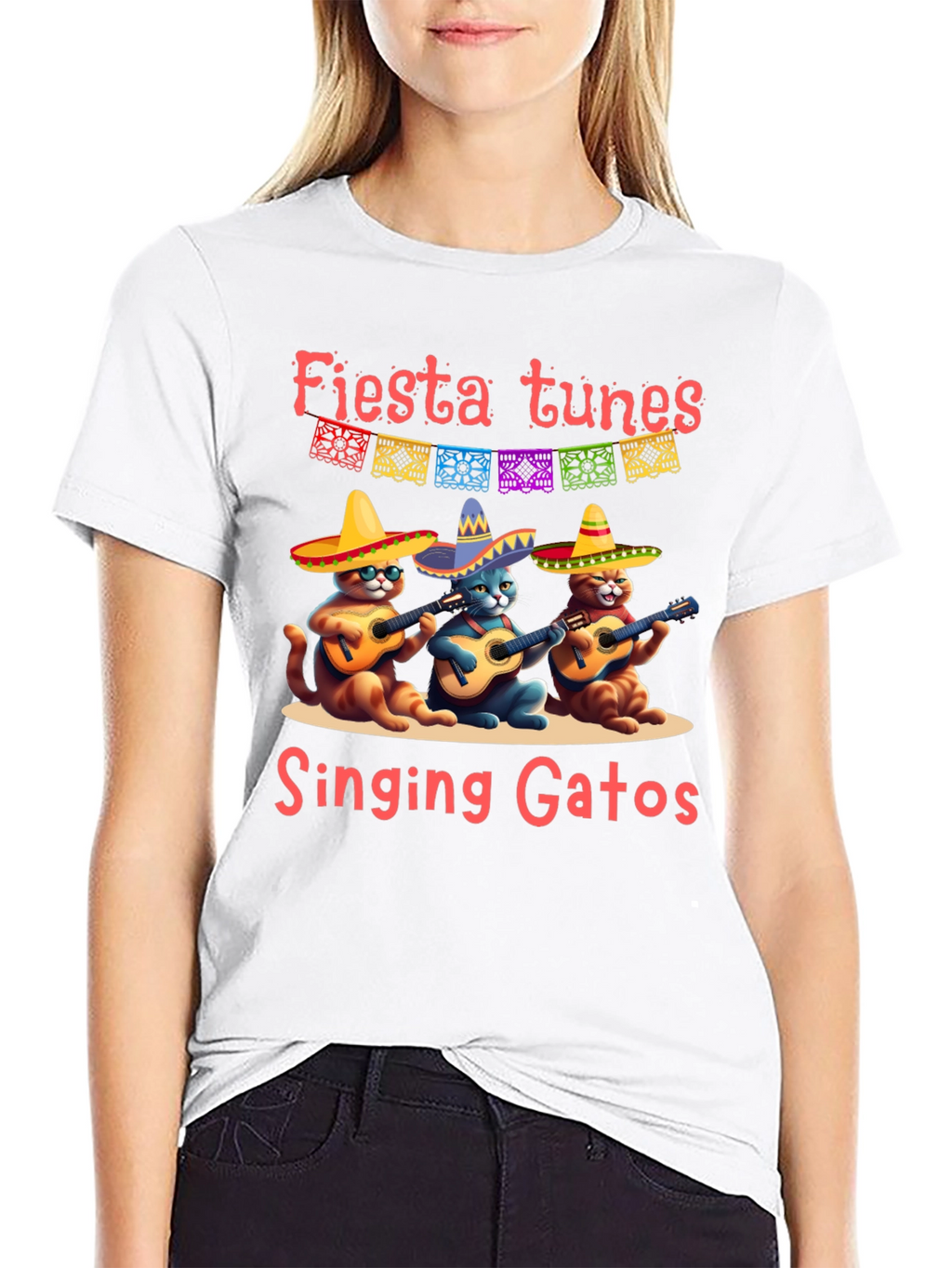 Fiesta Tunes Singing Gatos T-Shirt
