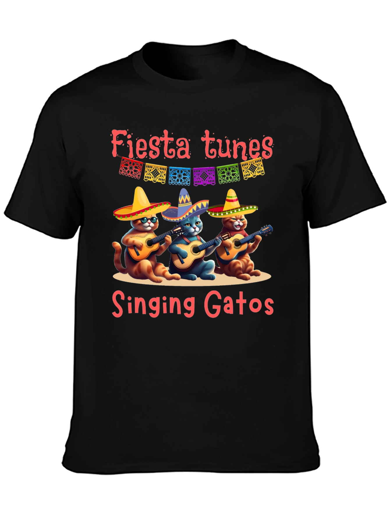 Fiesta Tunes Singing Gatos T-Shirt