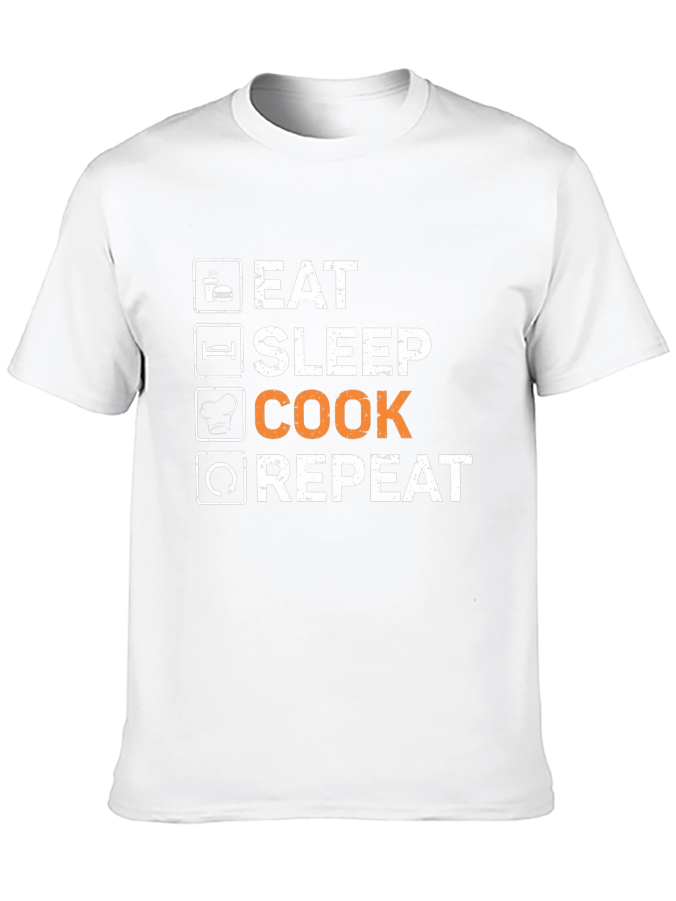 Eat Sleep Cook Repeat Graphic T-Shirt