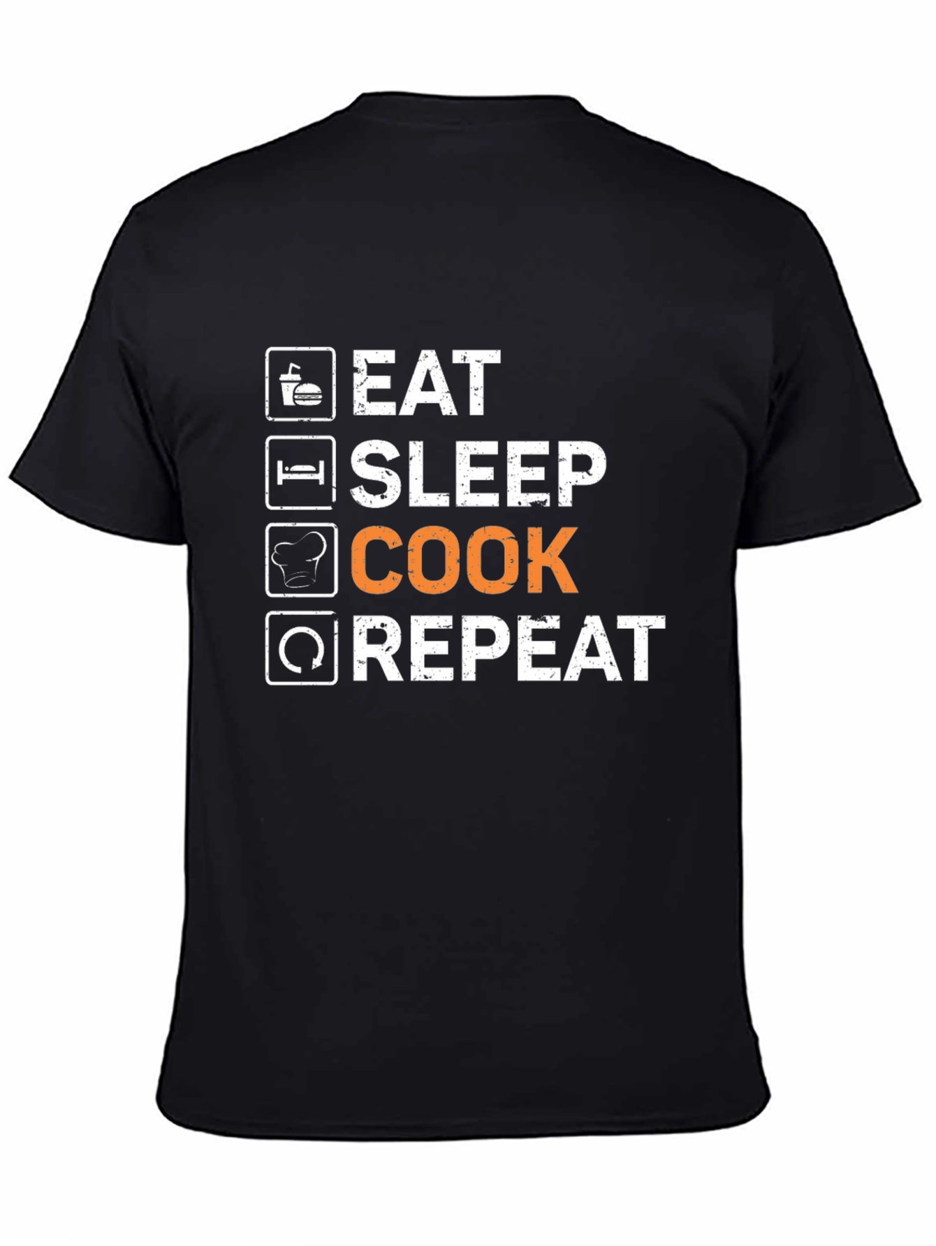Eat Sleep Cook Repeat Graphic T-Shirt