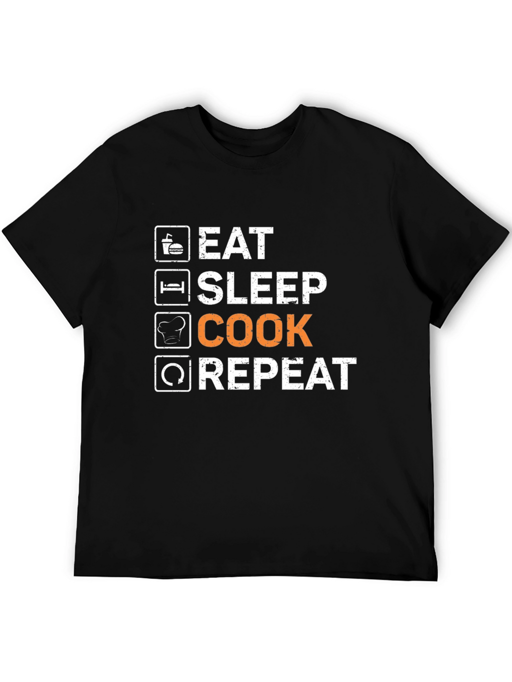 Eat Sleep Cook Repeat Graphic T-Shirt