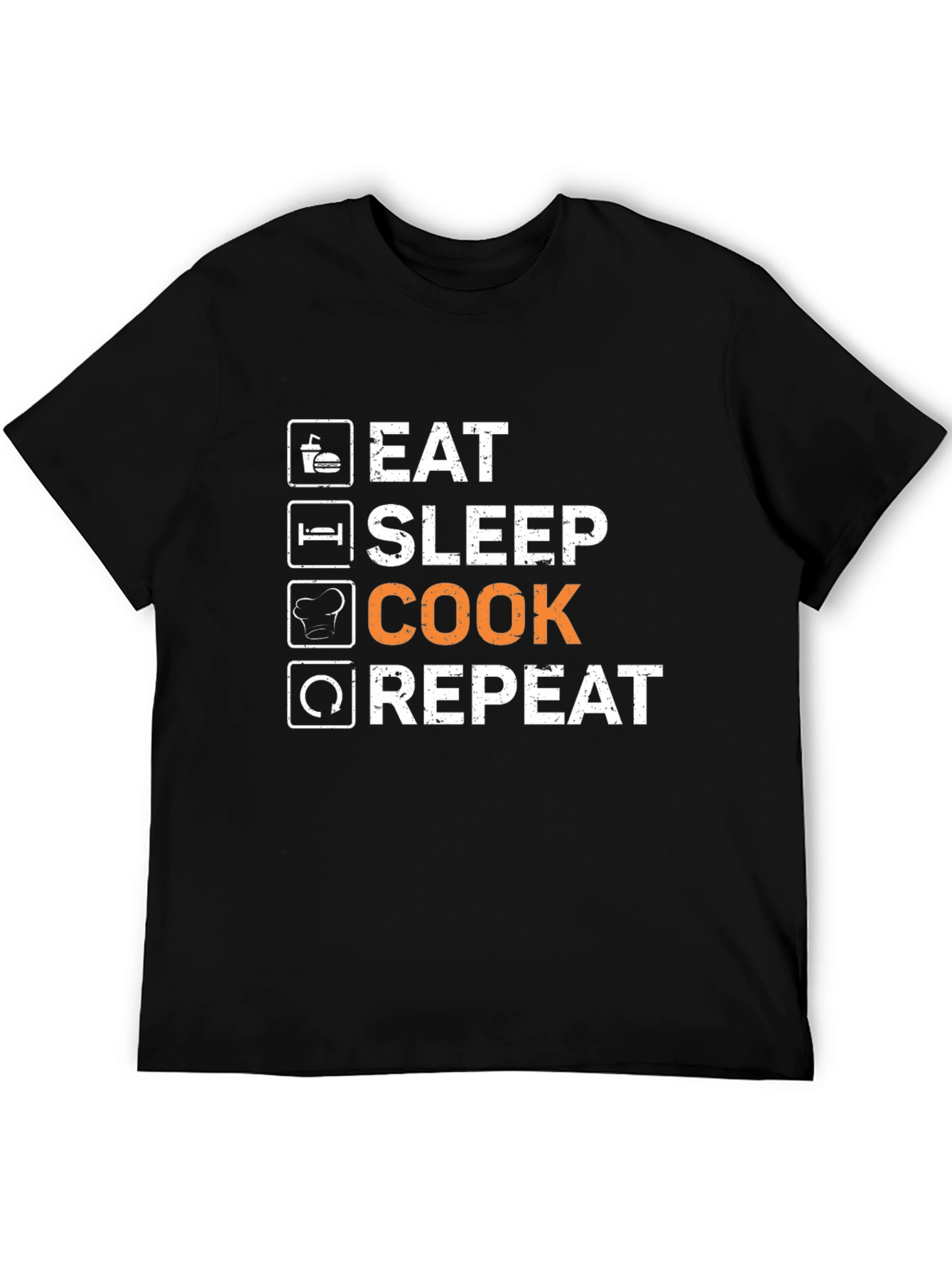 Eat Sleep Cook Repeat Graphic T-Shirt