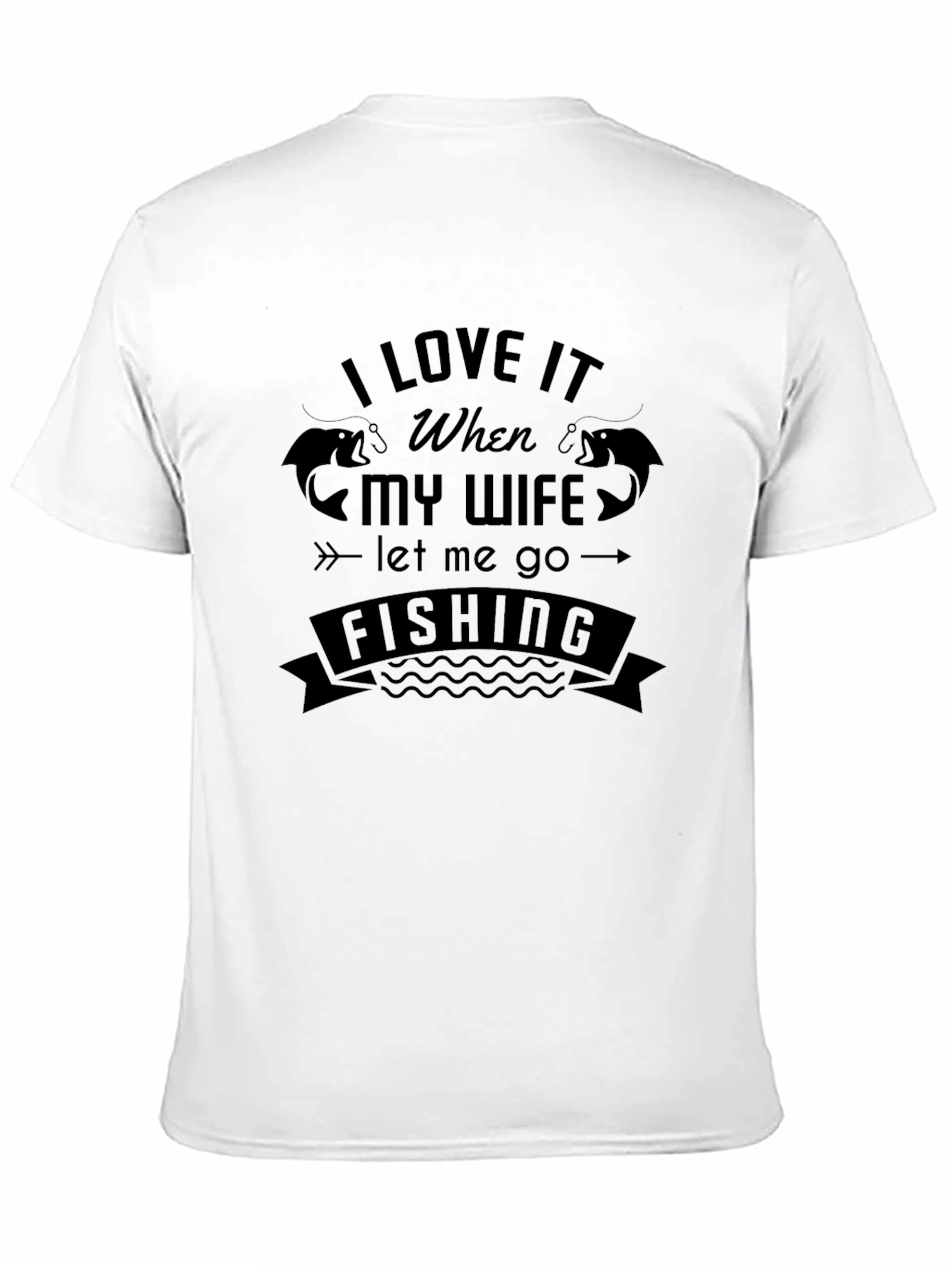 Fishing Lovers T-Shirt: Happy Wife Happy Fishing!