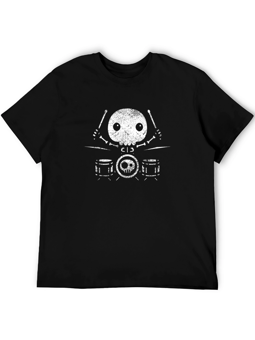 Skull Drummer Graphic Tee
