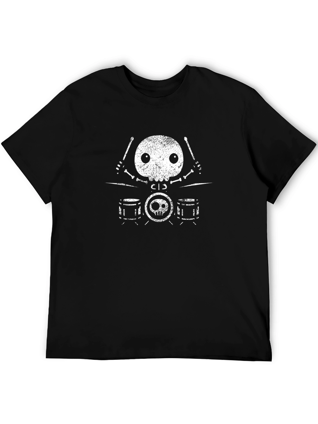Skull Drummer Graphic Tee