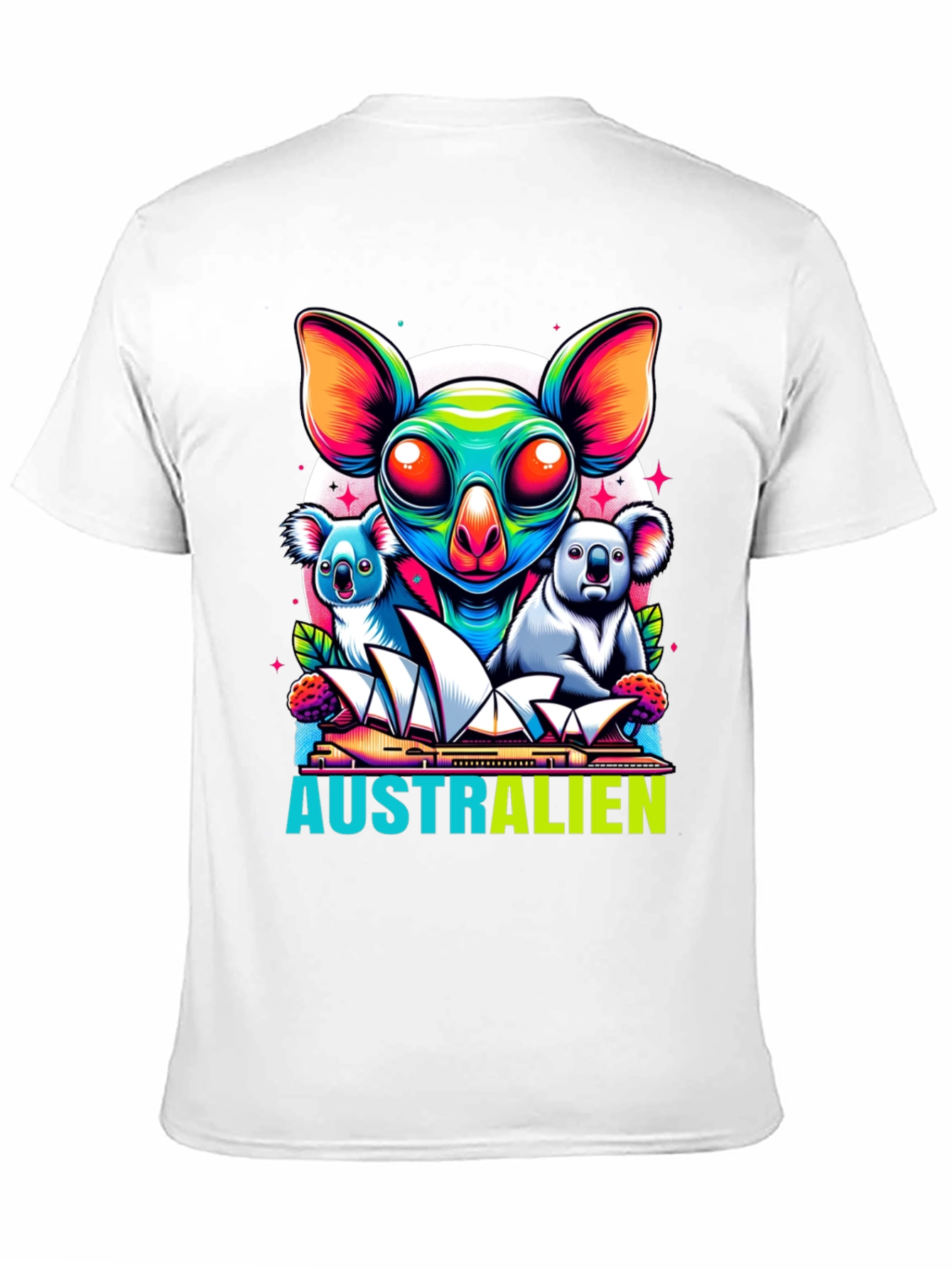 Aussie Pride T-Shirt: Alien Koala Design