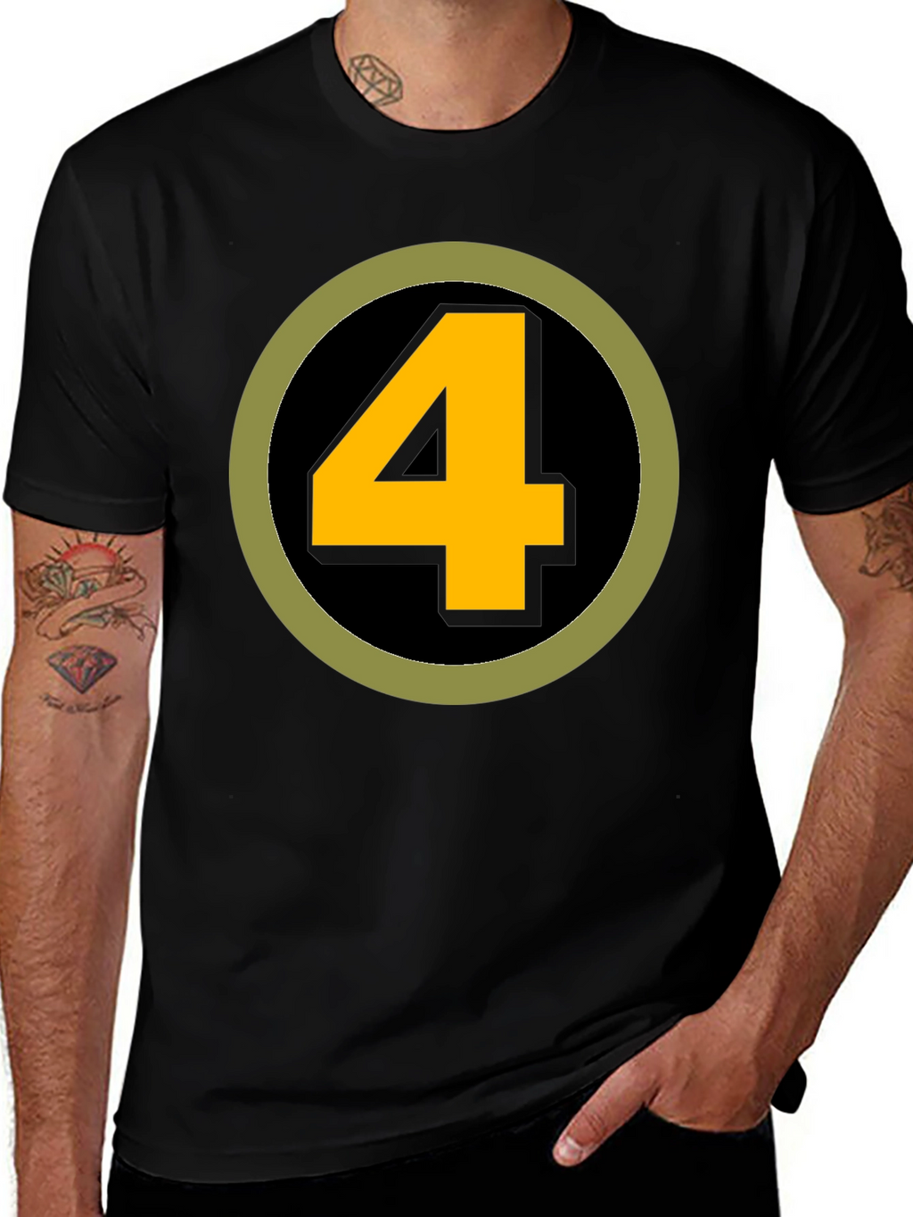 Fantastic Four Inspired Number 4 T-Shirt