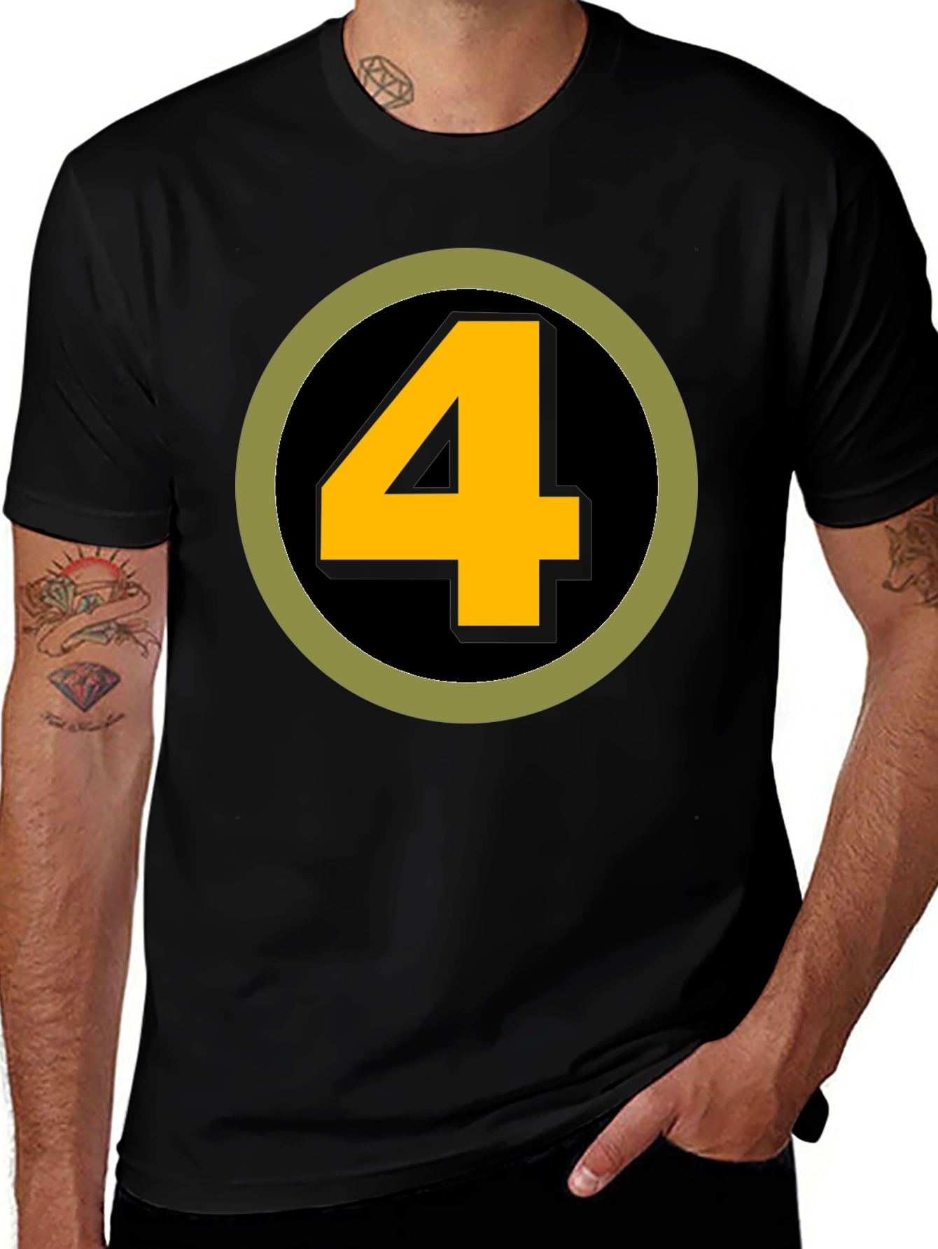 Fantastic Four Inspired Number 4 T-Shirt